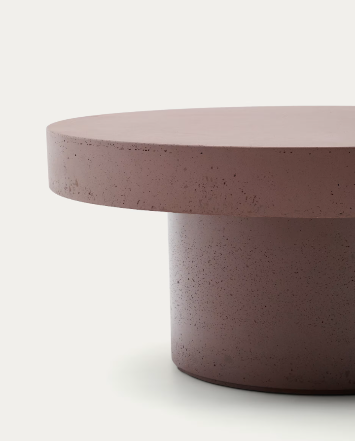 Aigablava Cement Coffee Table in terracotta [Julia]