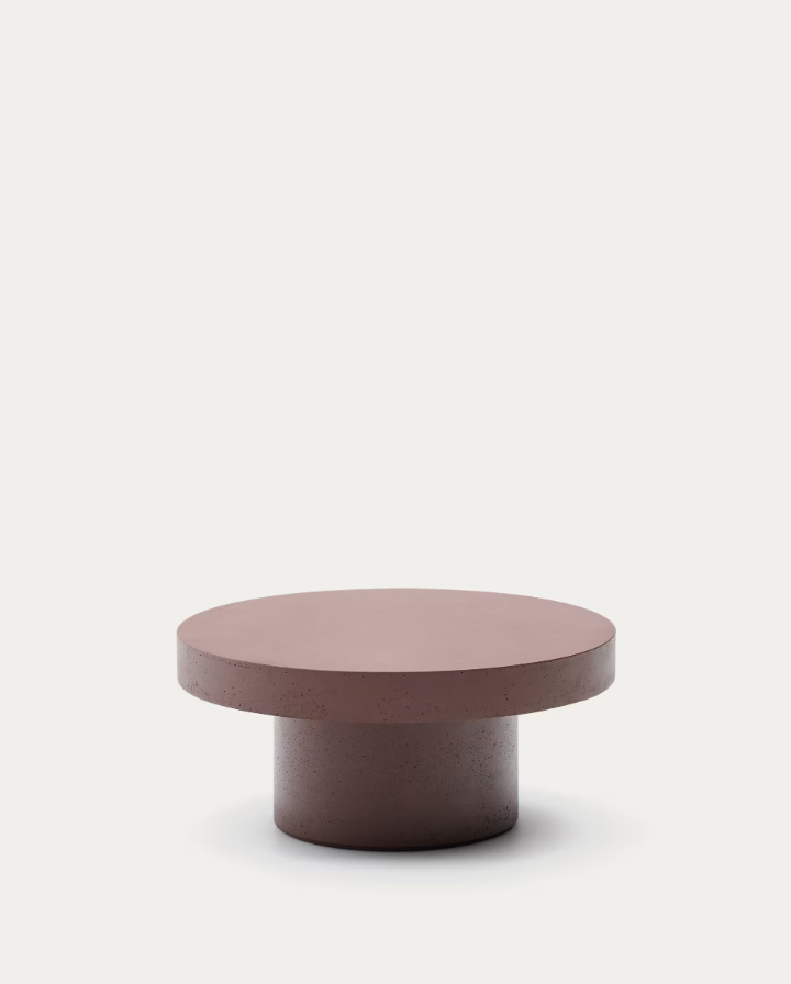 Aigablava Cement Coffee Table in terracotta [Julia]