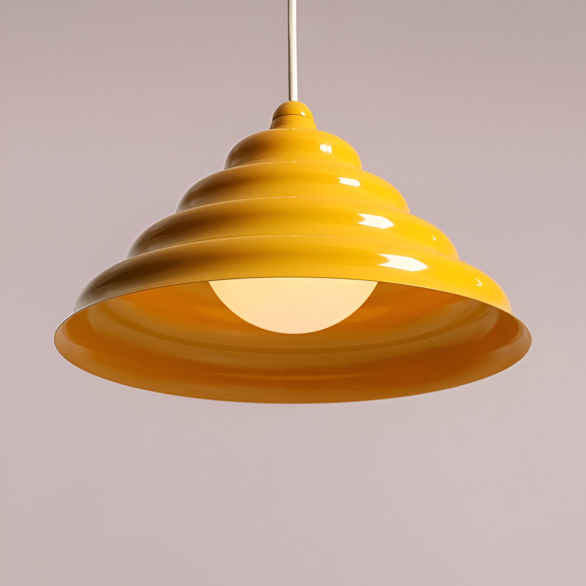 Lampa wisząca FALA żółty