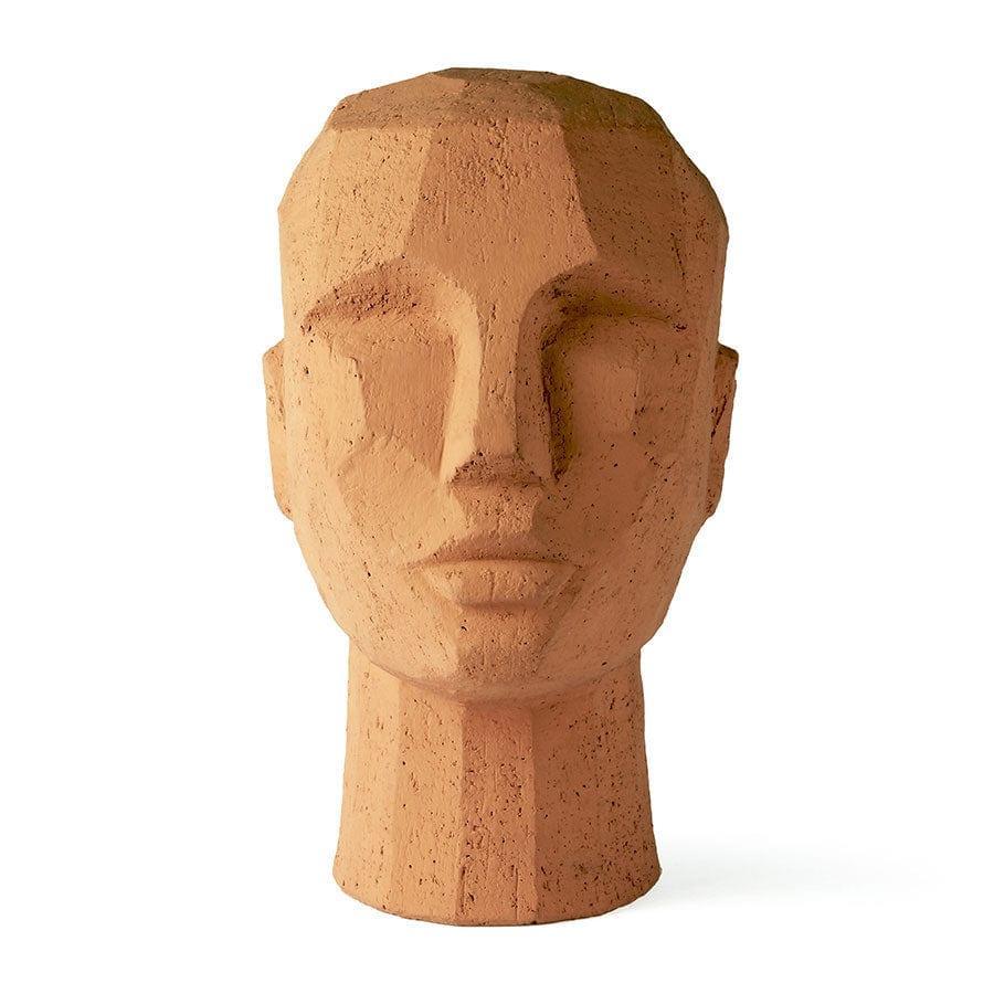 Abstrakcyjna rzeźba głowy z terakoty HKliving    Eye on Design