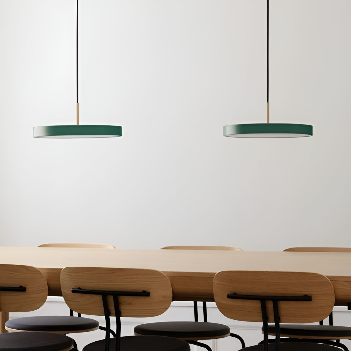 Lampa wisząca ASTERIA PLUS ciemnozielony ze złotą wstawką