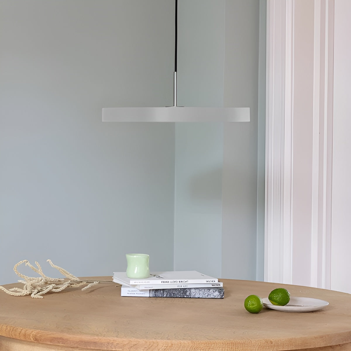 Lampa wisząca ASTERIA PLUS jasnoszary ze srebrną wstawką