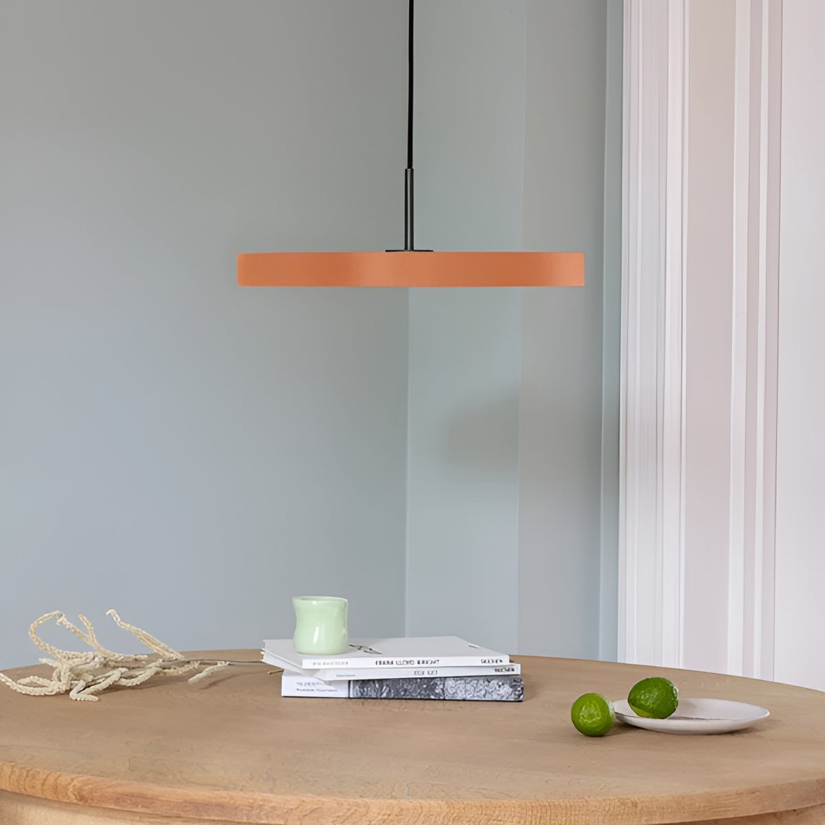 Lampa wisząca ASTERIA PLUS pomarańczowy z czarną wstawką