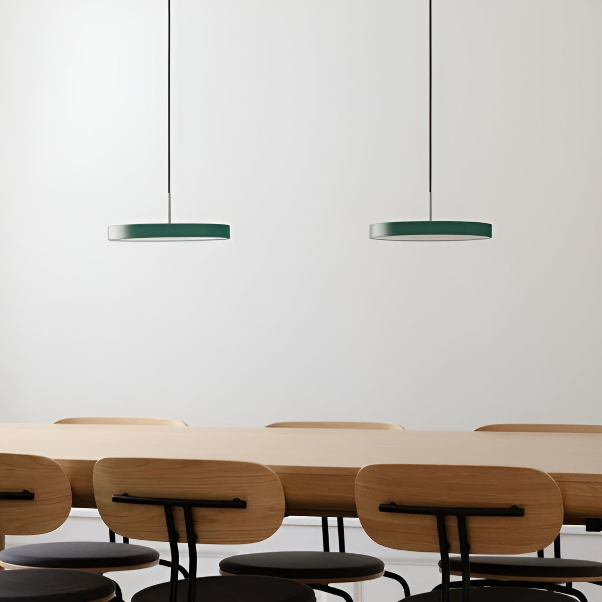 Lampa wisząca ASTERIA PLUS ciemnozielony ze srebrną wstawką