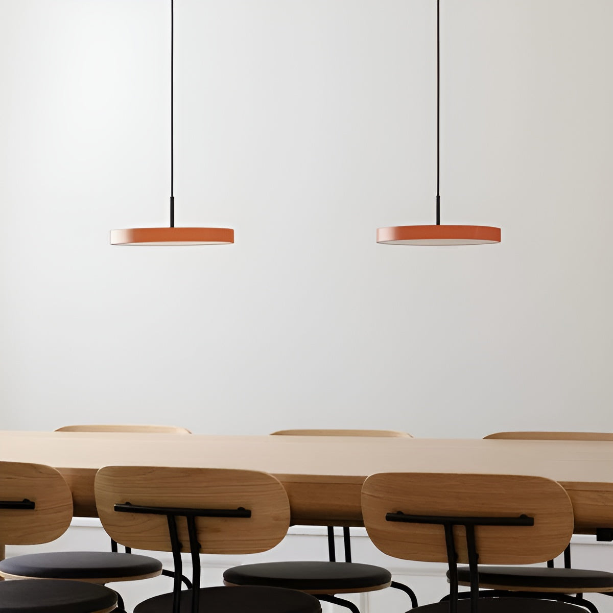 Lampa wisząca ASTERIA PLUS pomarańczowy z czarną wstawką