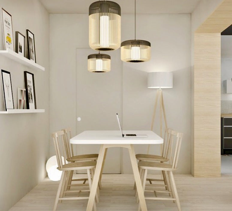 BAMBOO Black hanging lamp