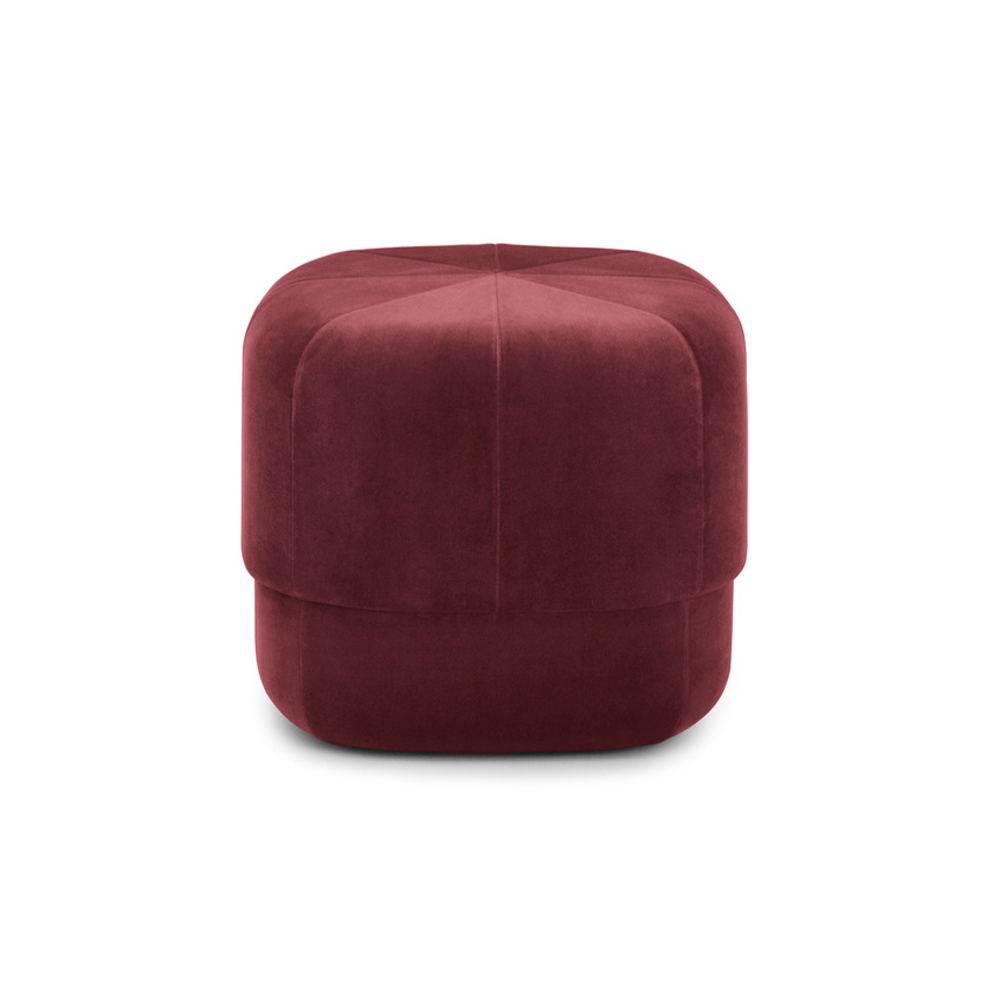 Burgundy pouf