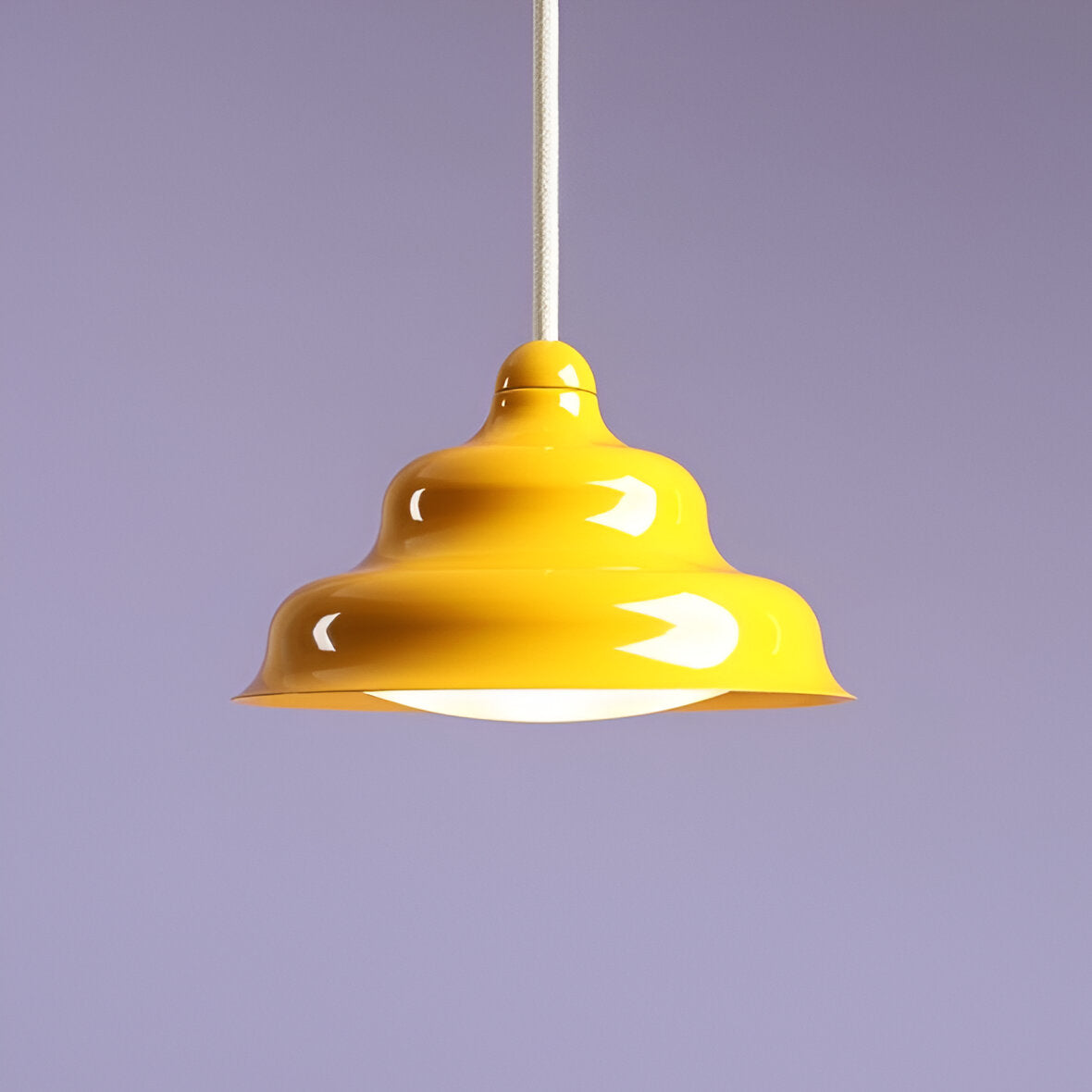 Lampa wisząca FALA żółty
