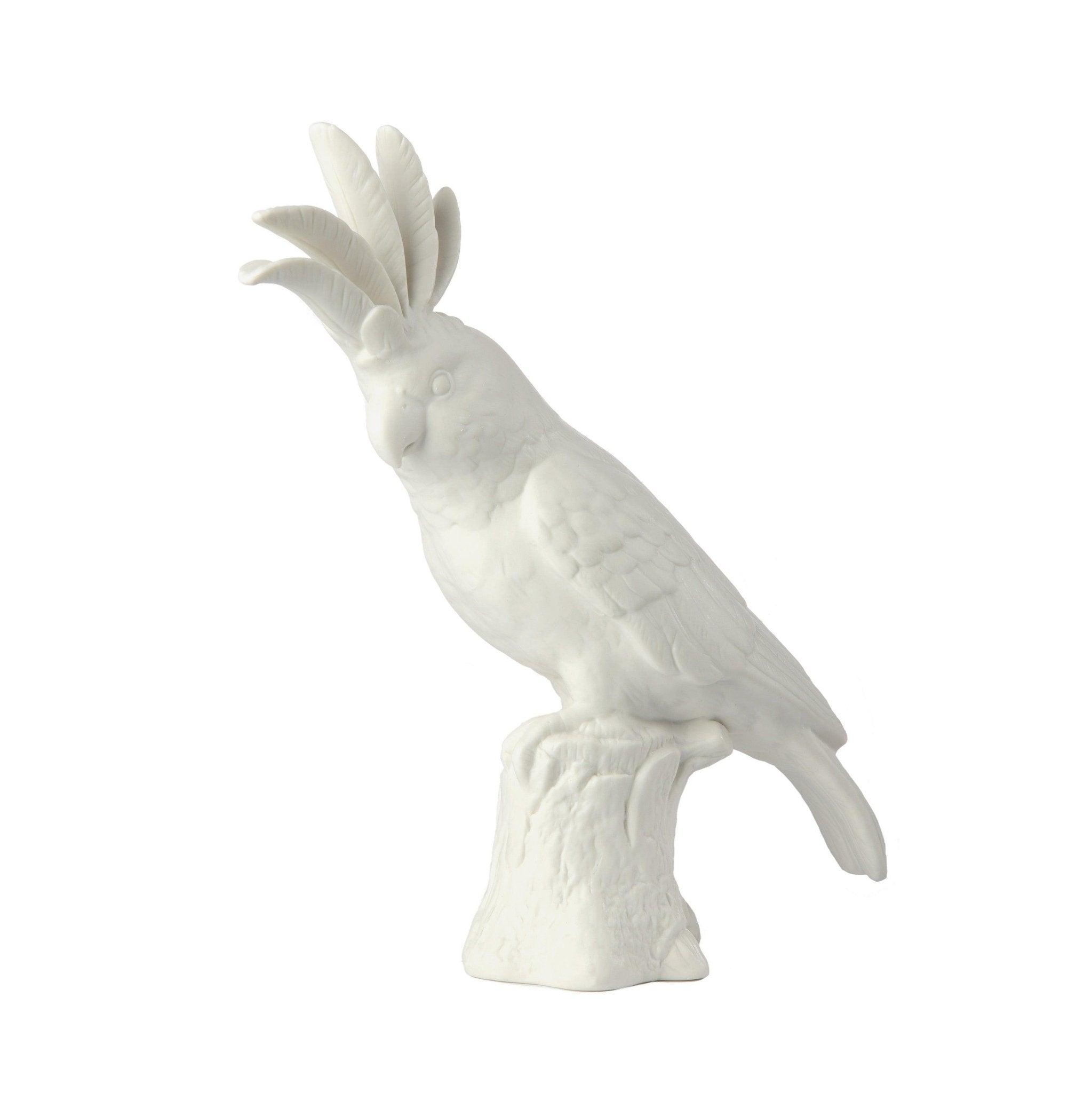 Dekoracja COCKATOO biała porcelana Pols Potten    Eye on Design