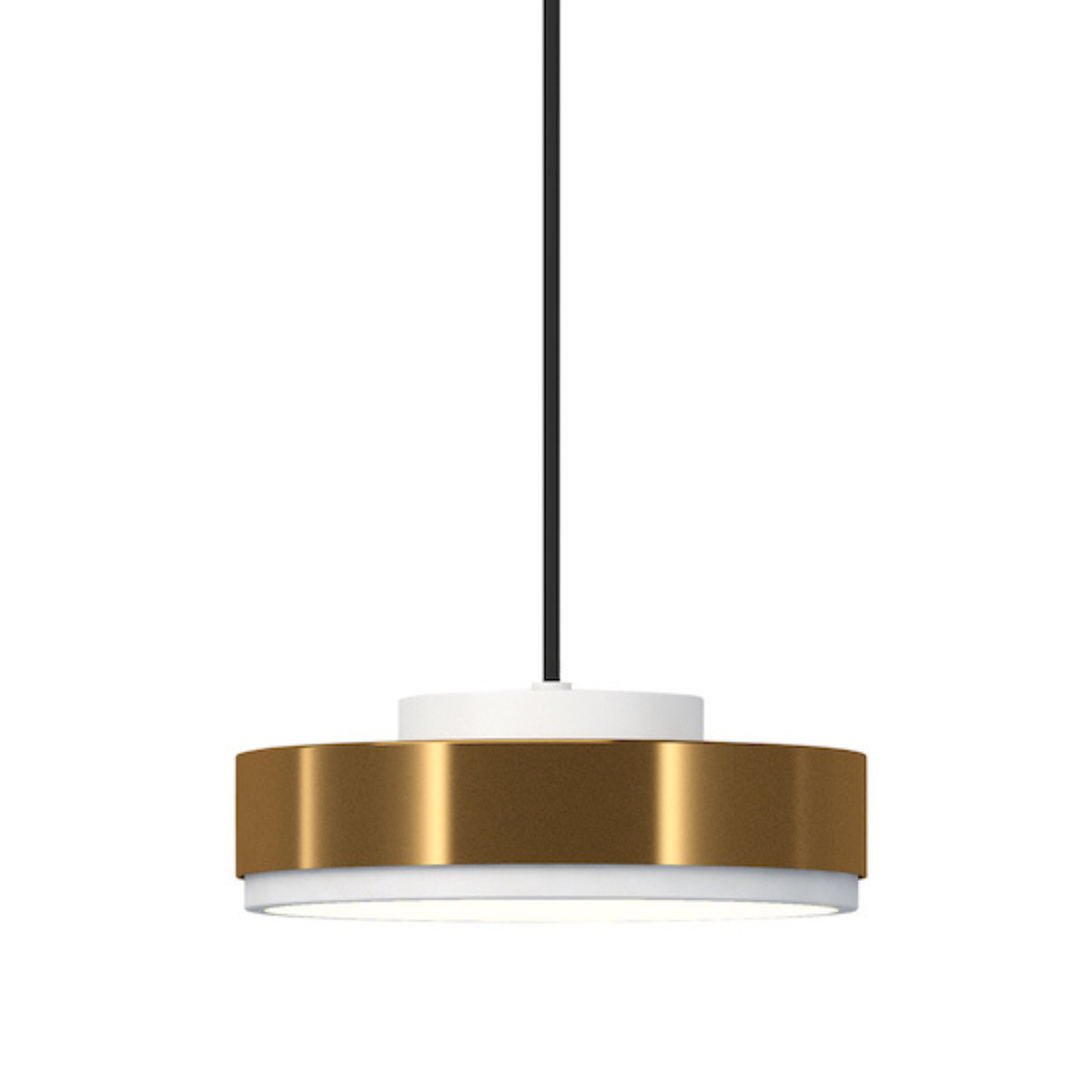 Lampa wisząca DISCUS biały z mosiężnym wykończeniem Contardi S 2 m bez opcji ściemniania Eye on Design