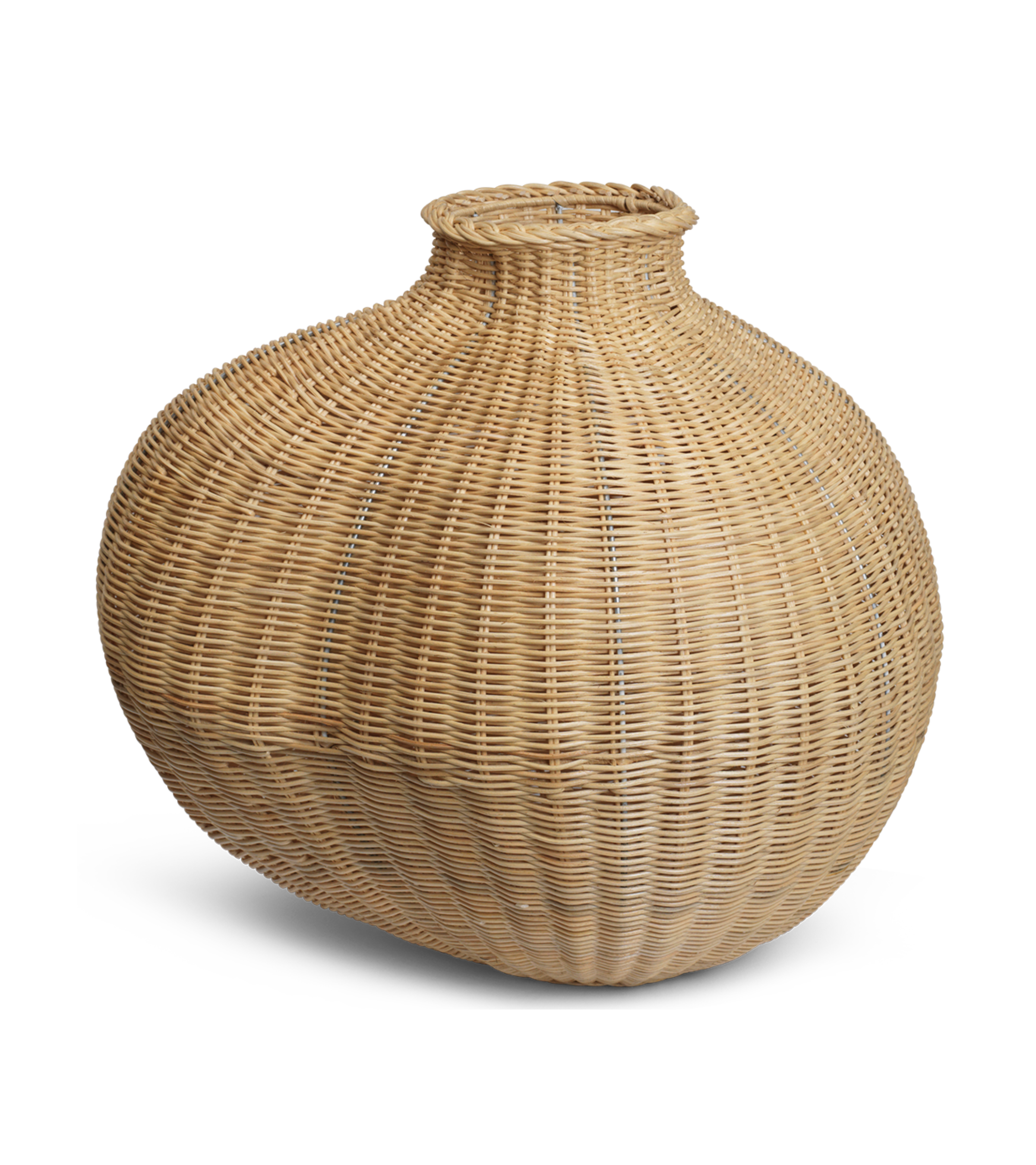 BOLA woven rattan vase