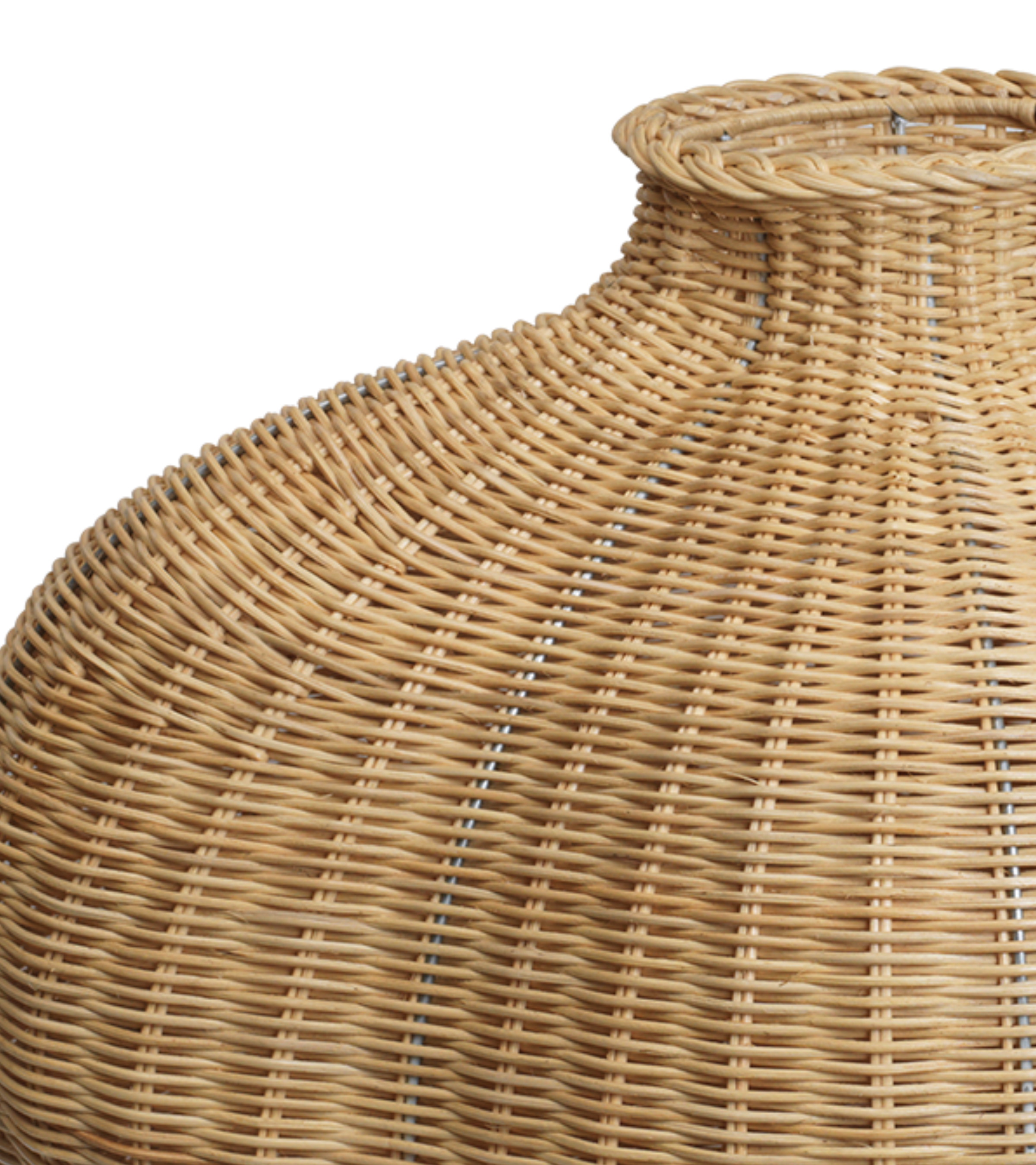 BOLA woven rattan vase