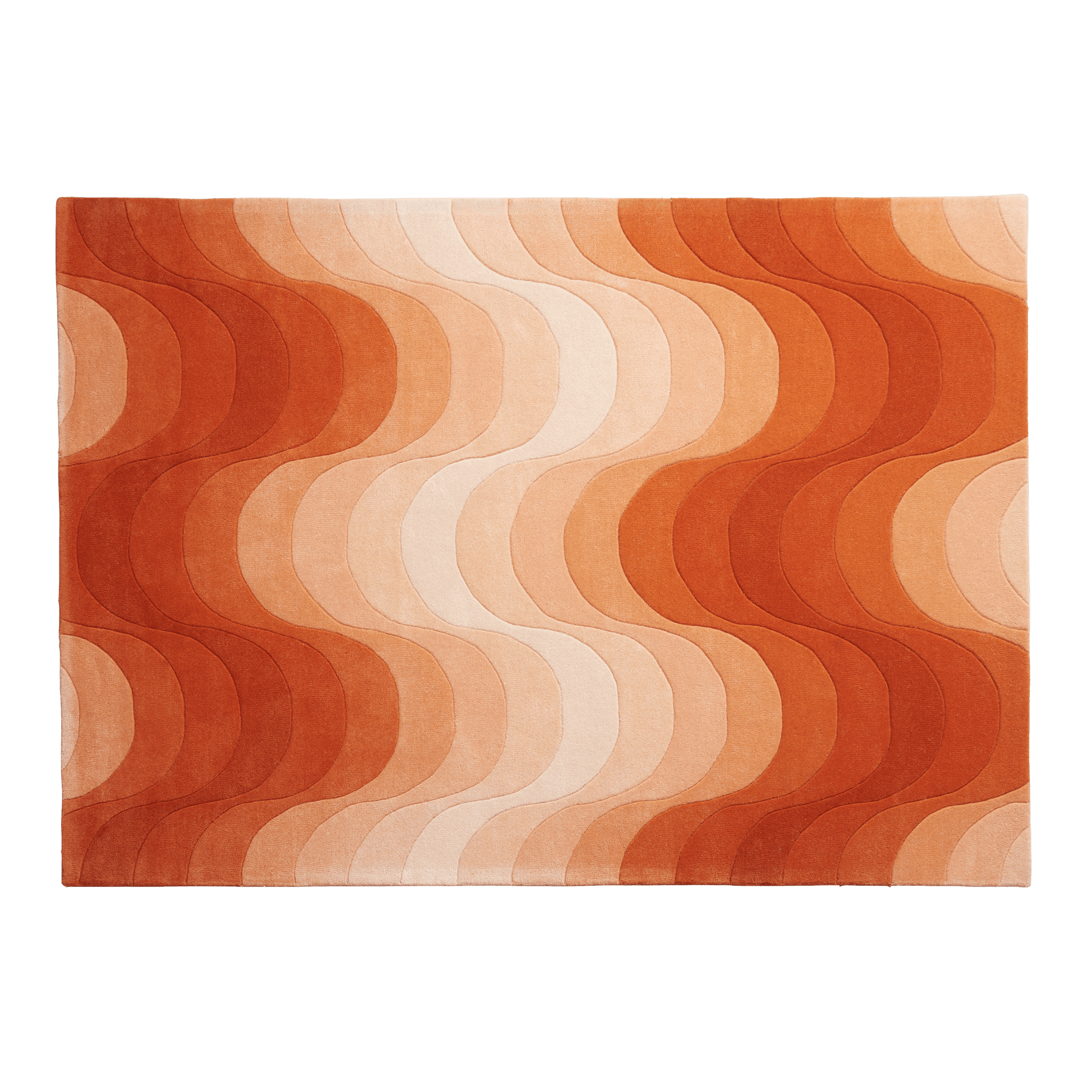 Dywan WAVE RUG pomarańczowy Verpan    Eye on Design