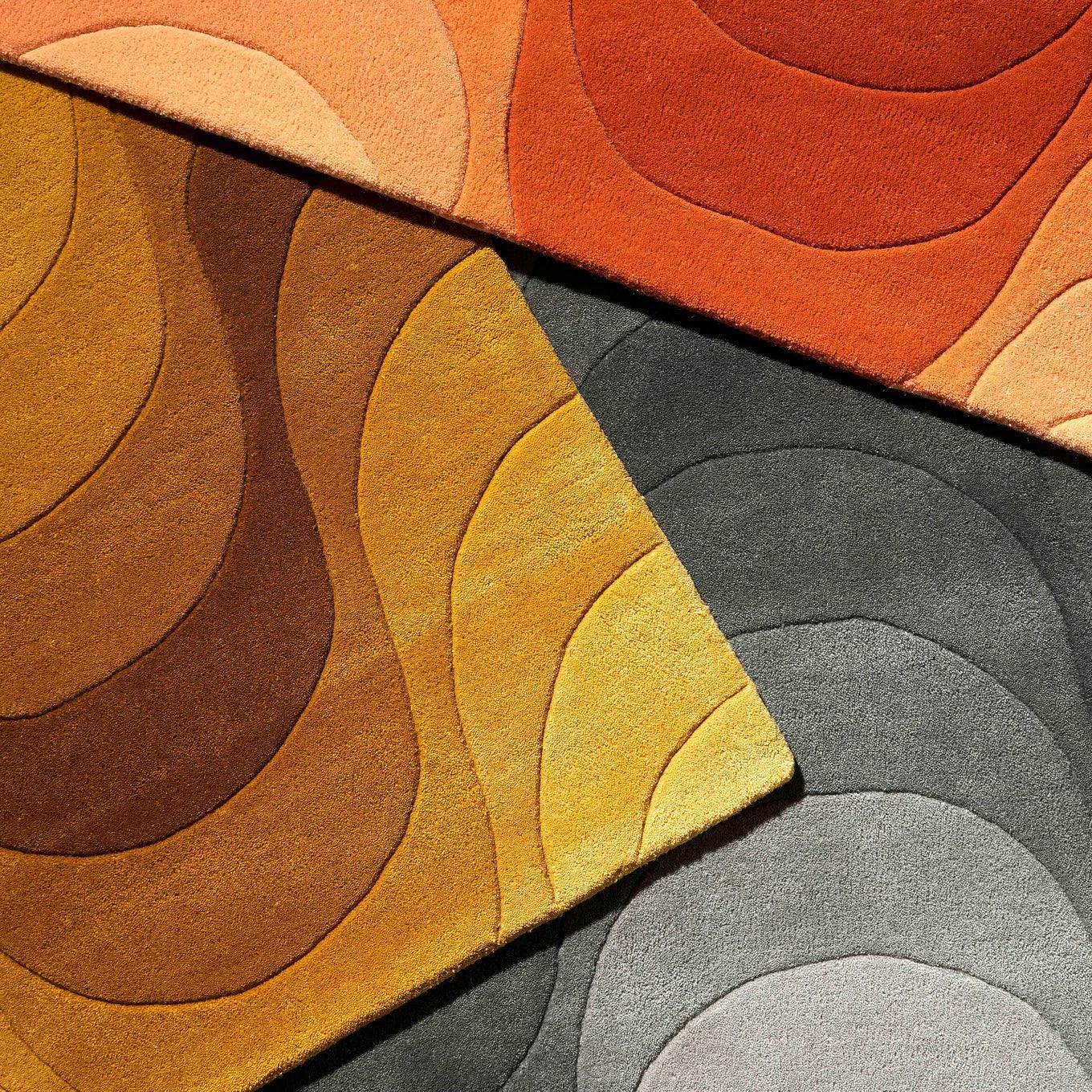 Dywan WAVE RUG pomarańczowy Verpan    Eye on Design