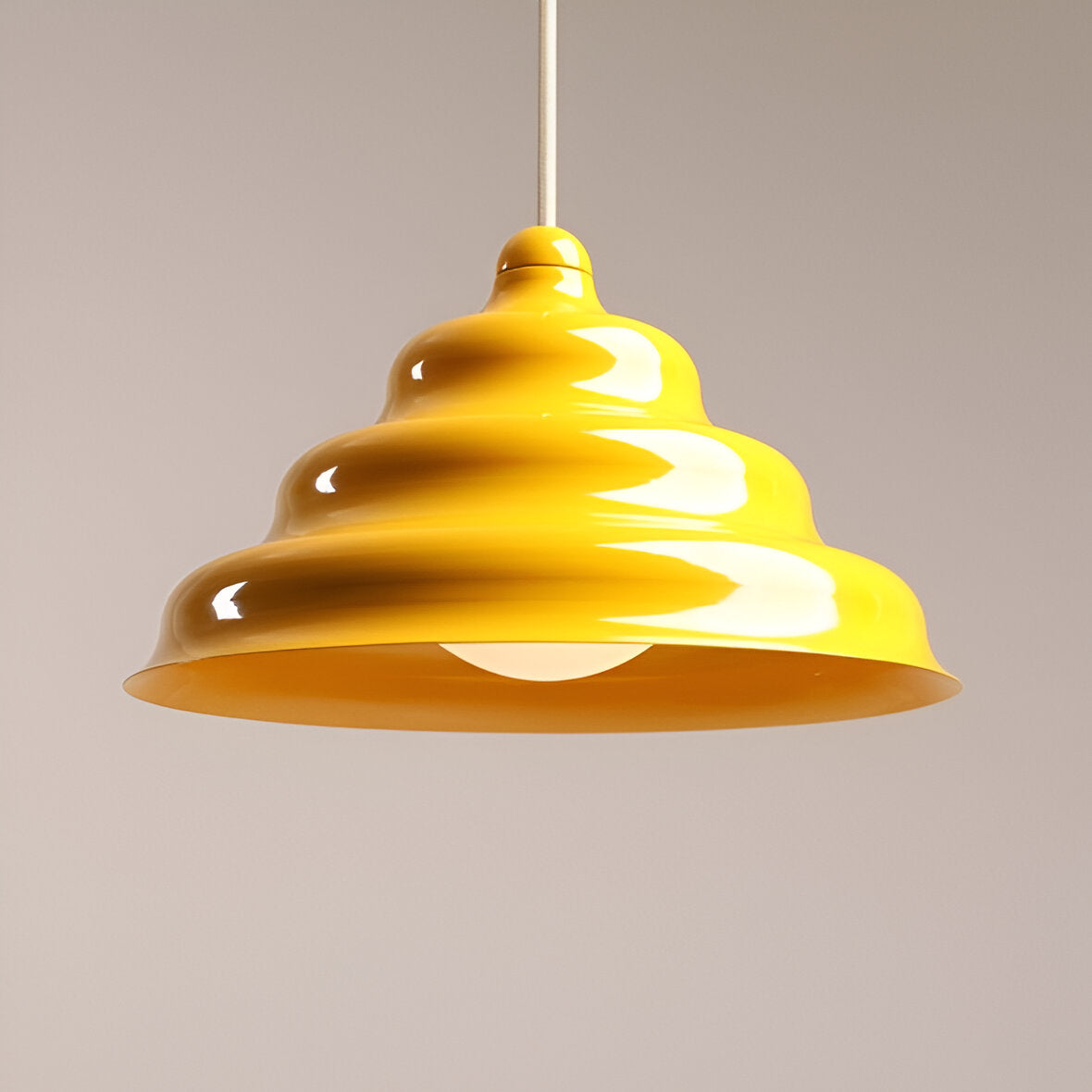 Lampa wisząca FALA żółty