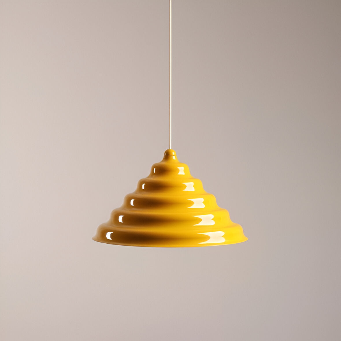 Lampa wisząca FALA żółty