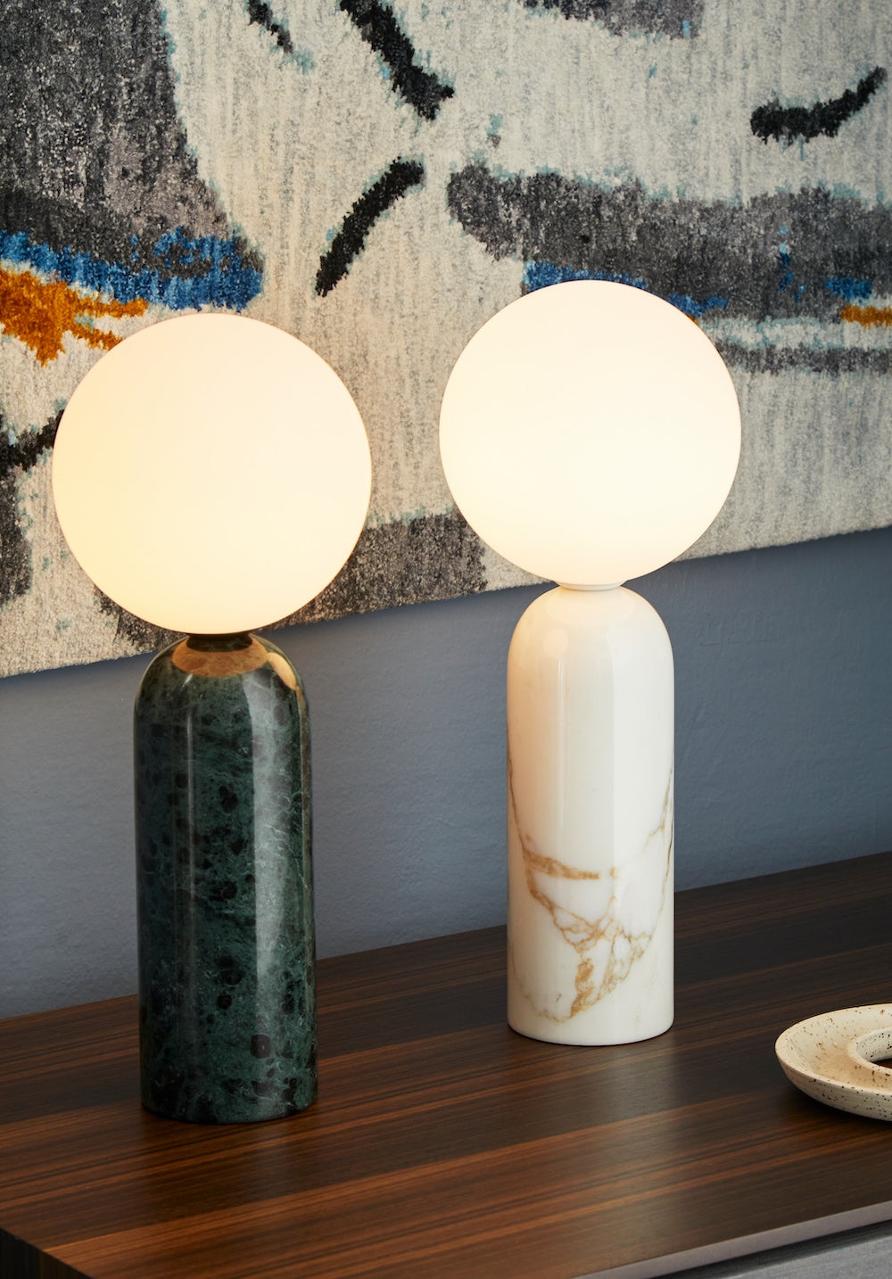 Lampa stołowa EMMA biały marmur Contardi    Eye on Design