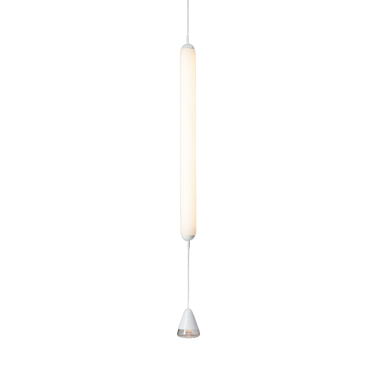 Lampa wisząca PURO SINGLE  - VERTICAL szkło matowe