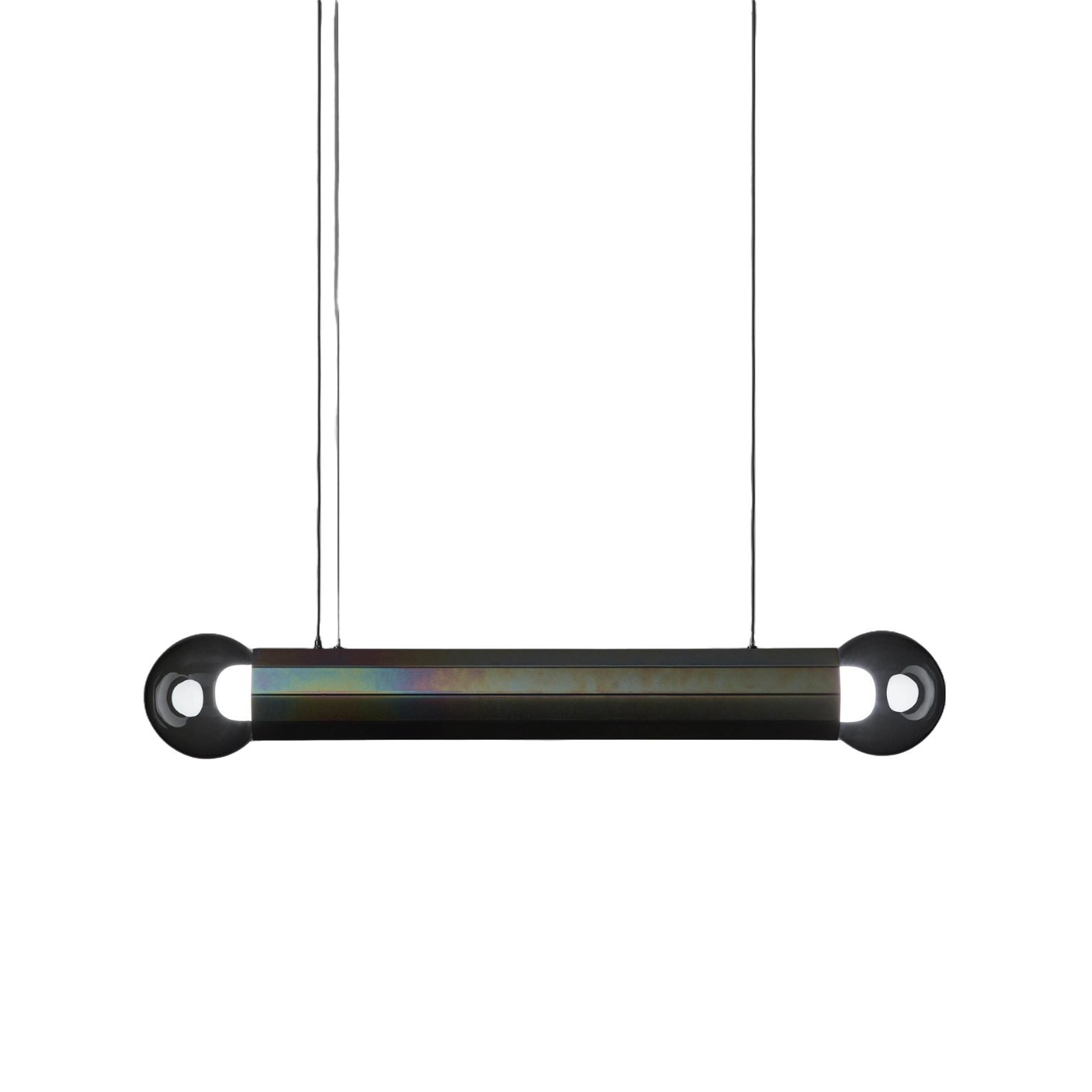 Prisma double hanging lamp metal luminaire