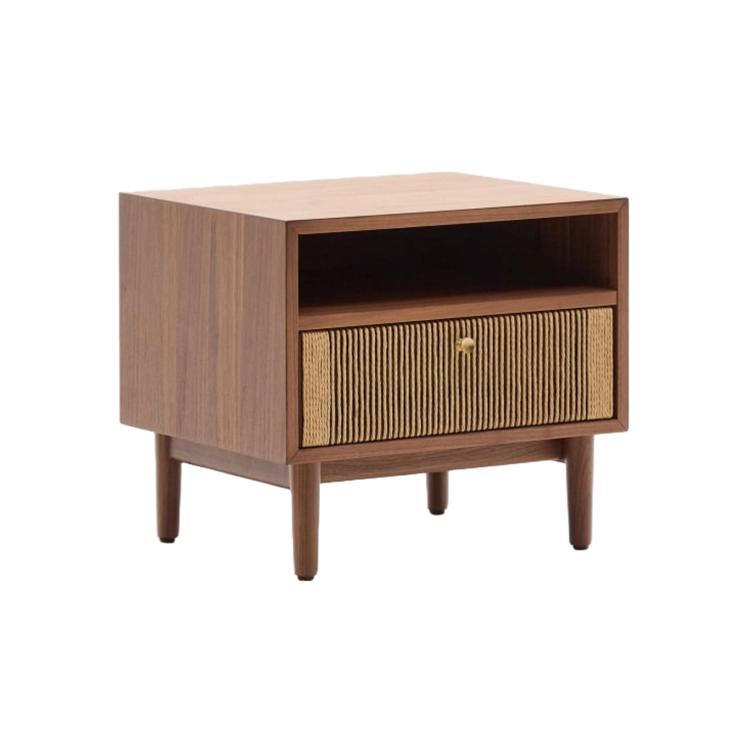 Elan nut veneer bedside table