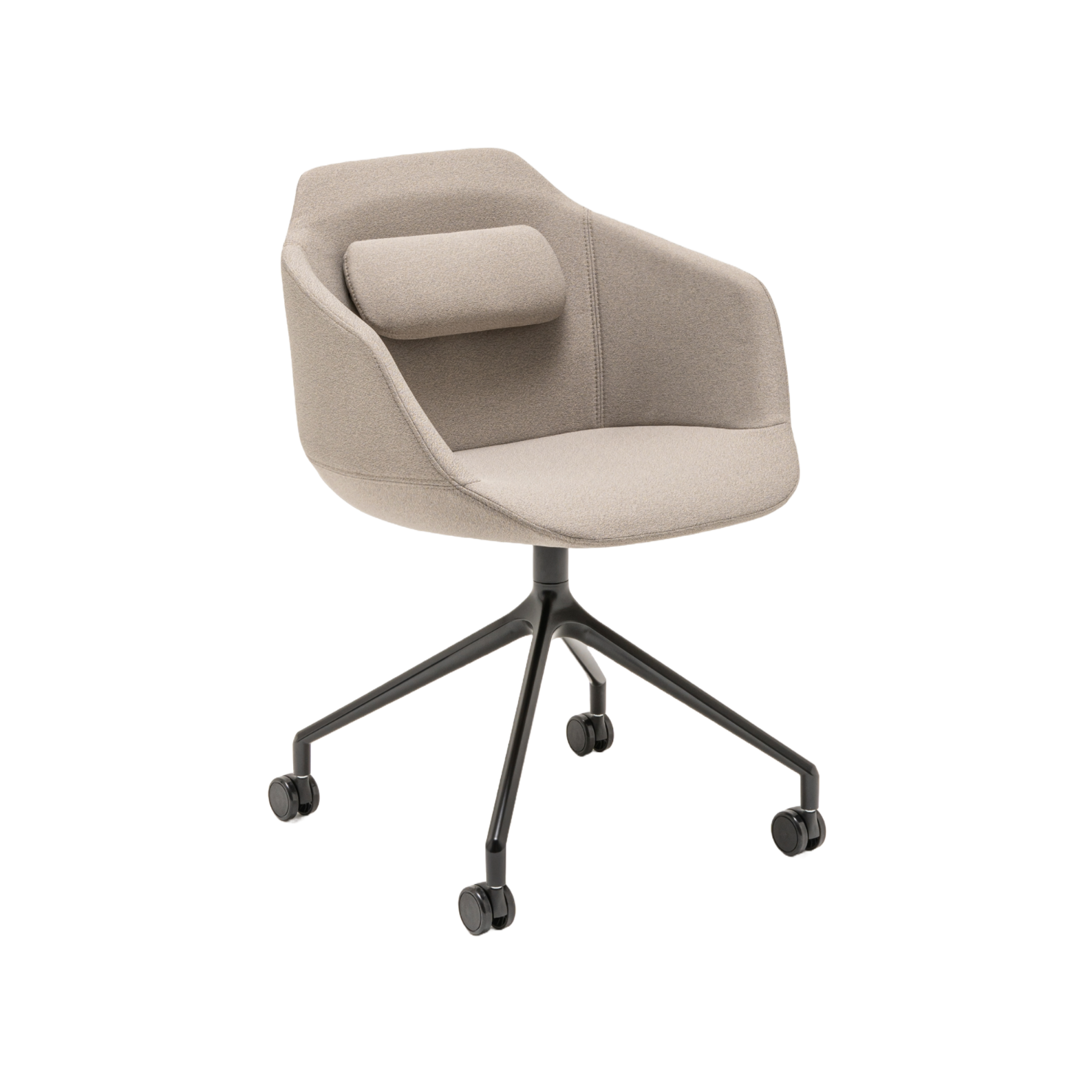 Office chair Ultra base of the cross with wheels for hard surface