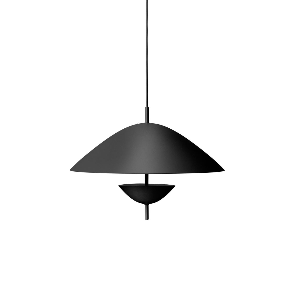 Schwarze Eishängerlampe