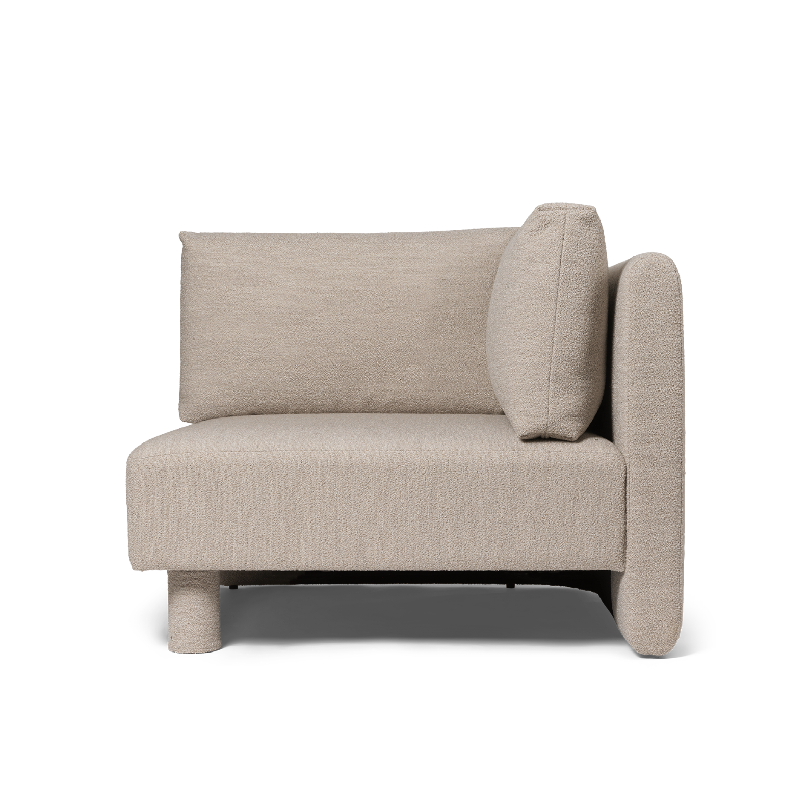 Sofa modułowa DASE - element narożny Soft Bouclé beżowy