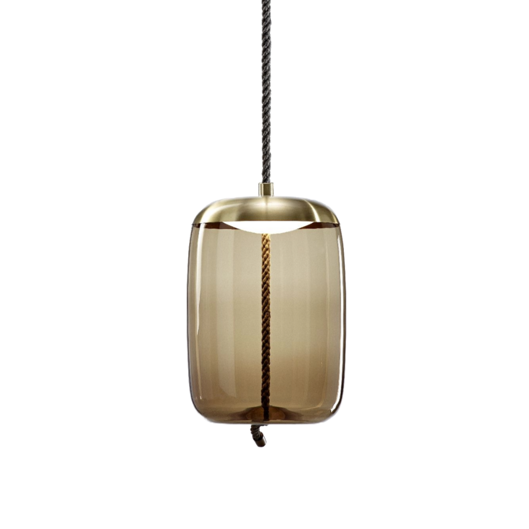 Knot hanging lamp - Cilindro glass