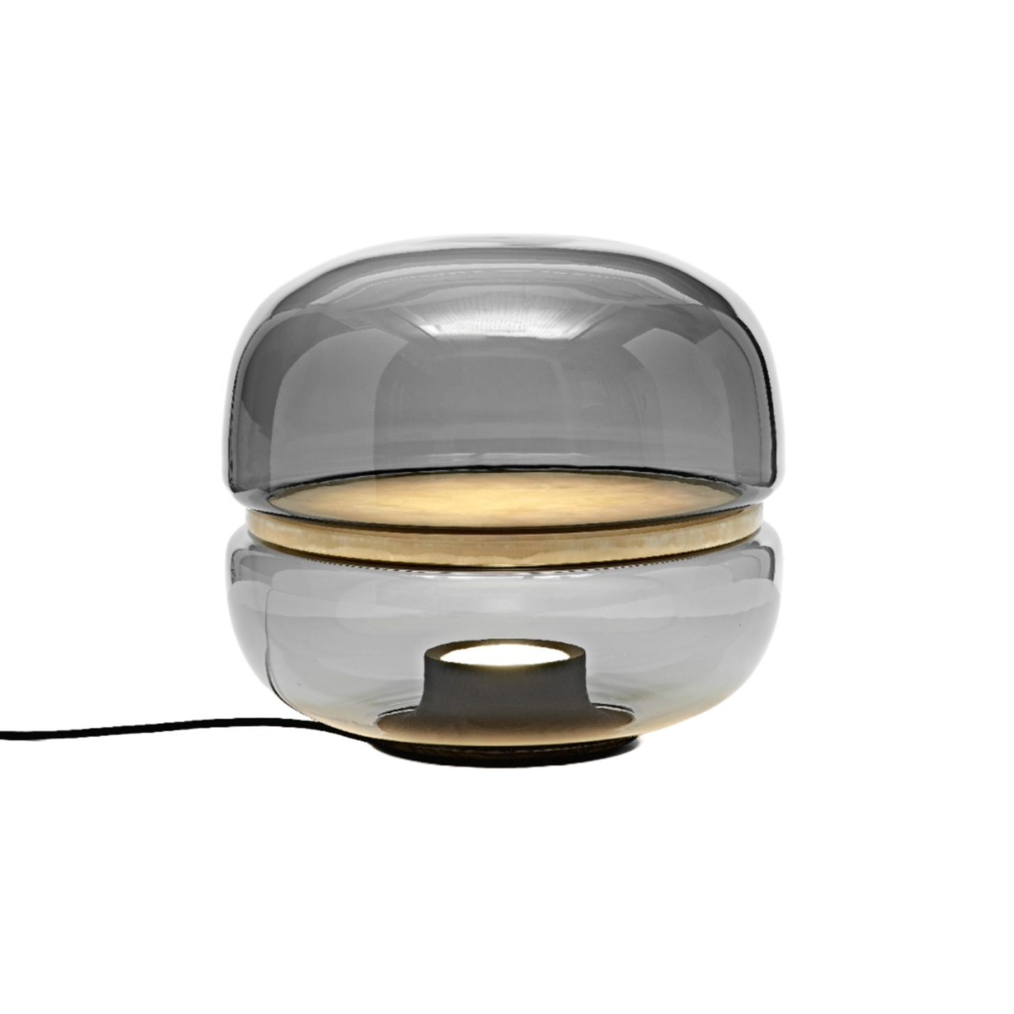 Macaron M table lamp inflatable glass with onyx