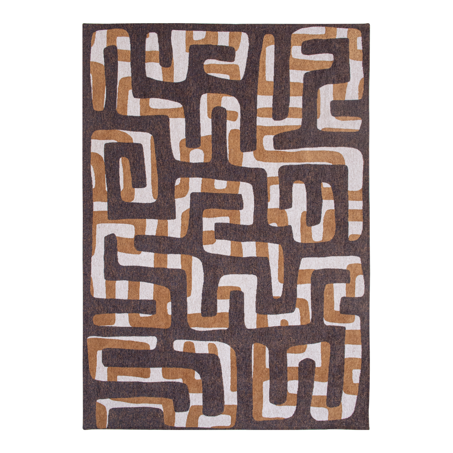 Kuba Bison Rug Brown