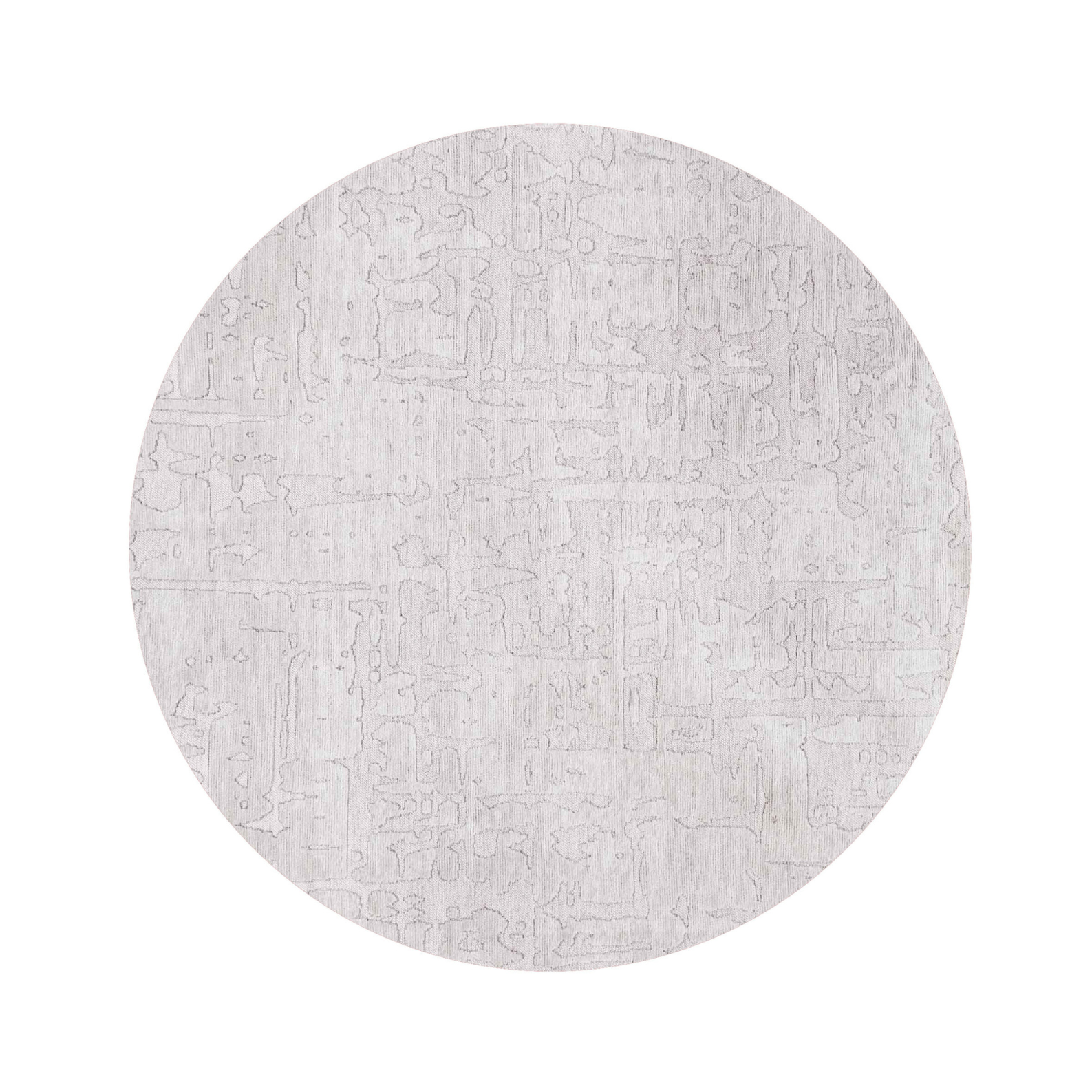 Round rug Baobab tsingy oyster white