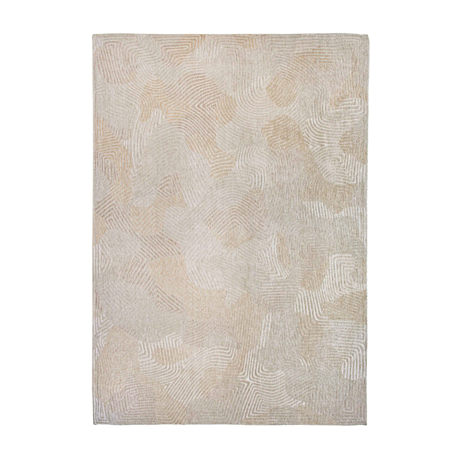 Korallenschale beige beige Teppich