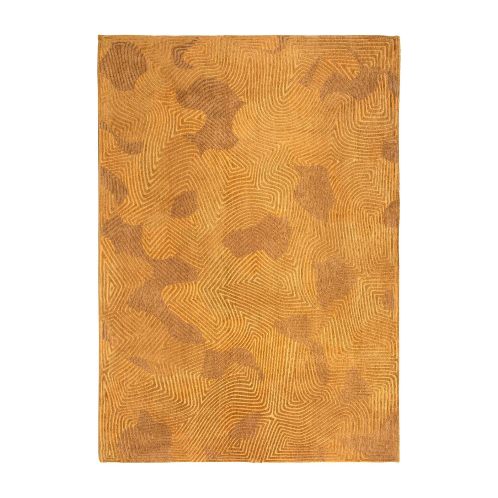 Coral jelly gold rug yellow