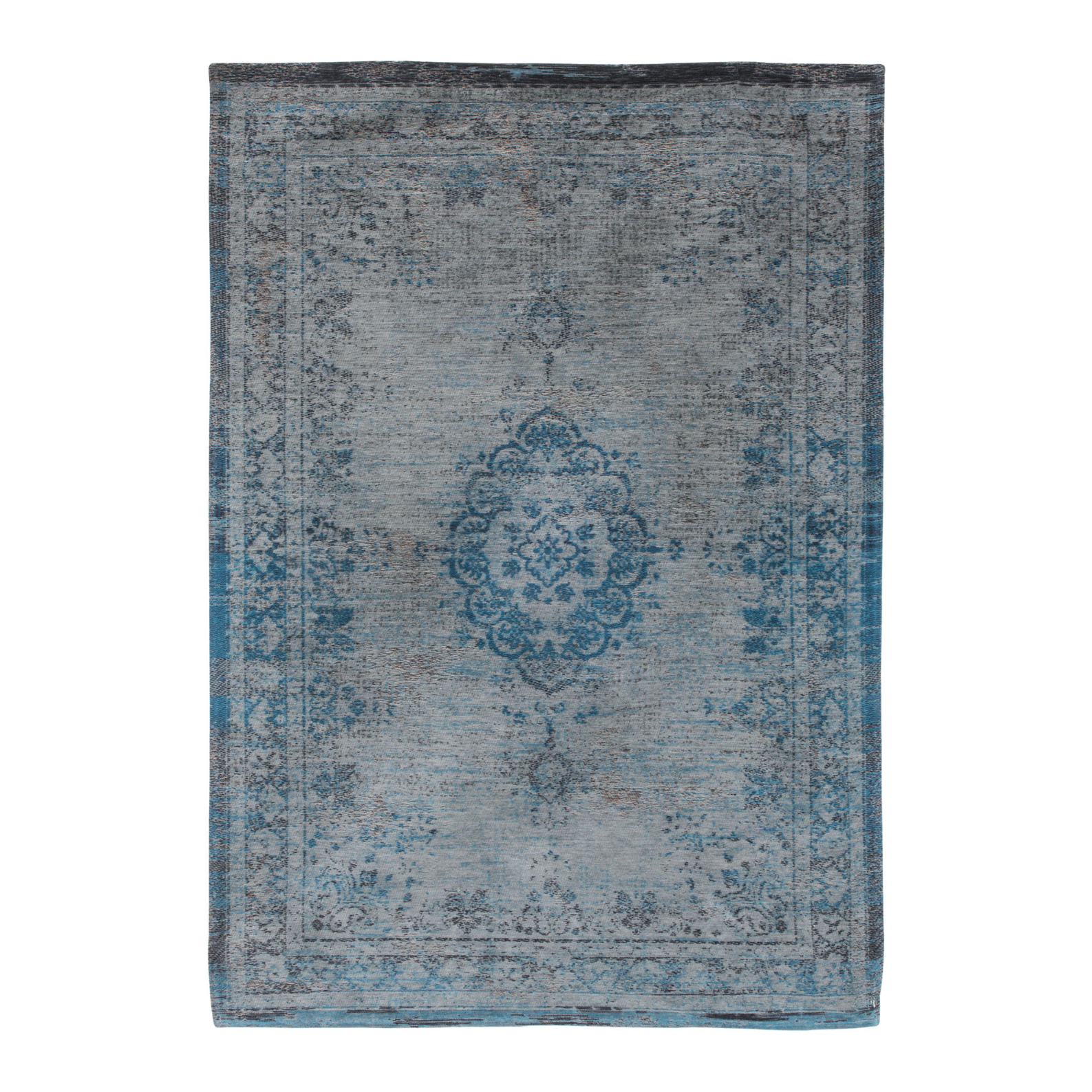 Medallion Gray Turquoise Turquoise-gray rug