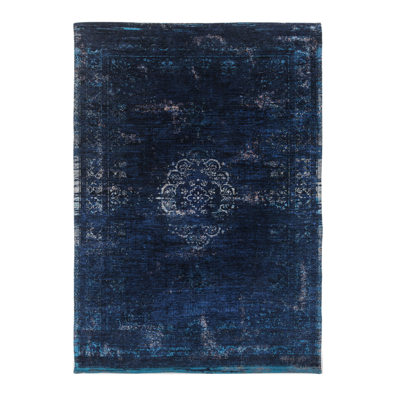 Medallion Blue Night Carpet Navy blue