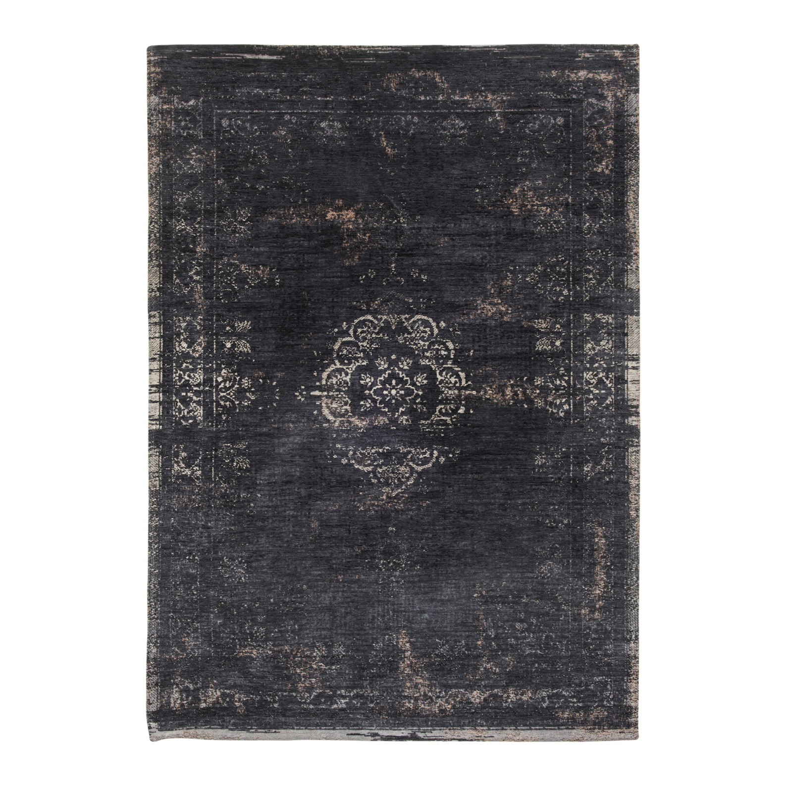 Medallion Mineral Black Carpet Black