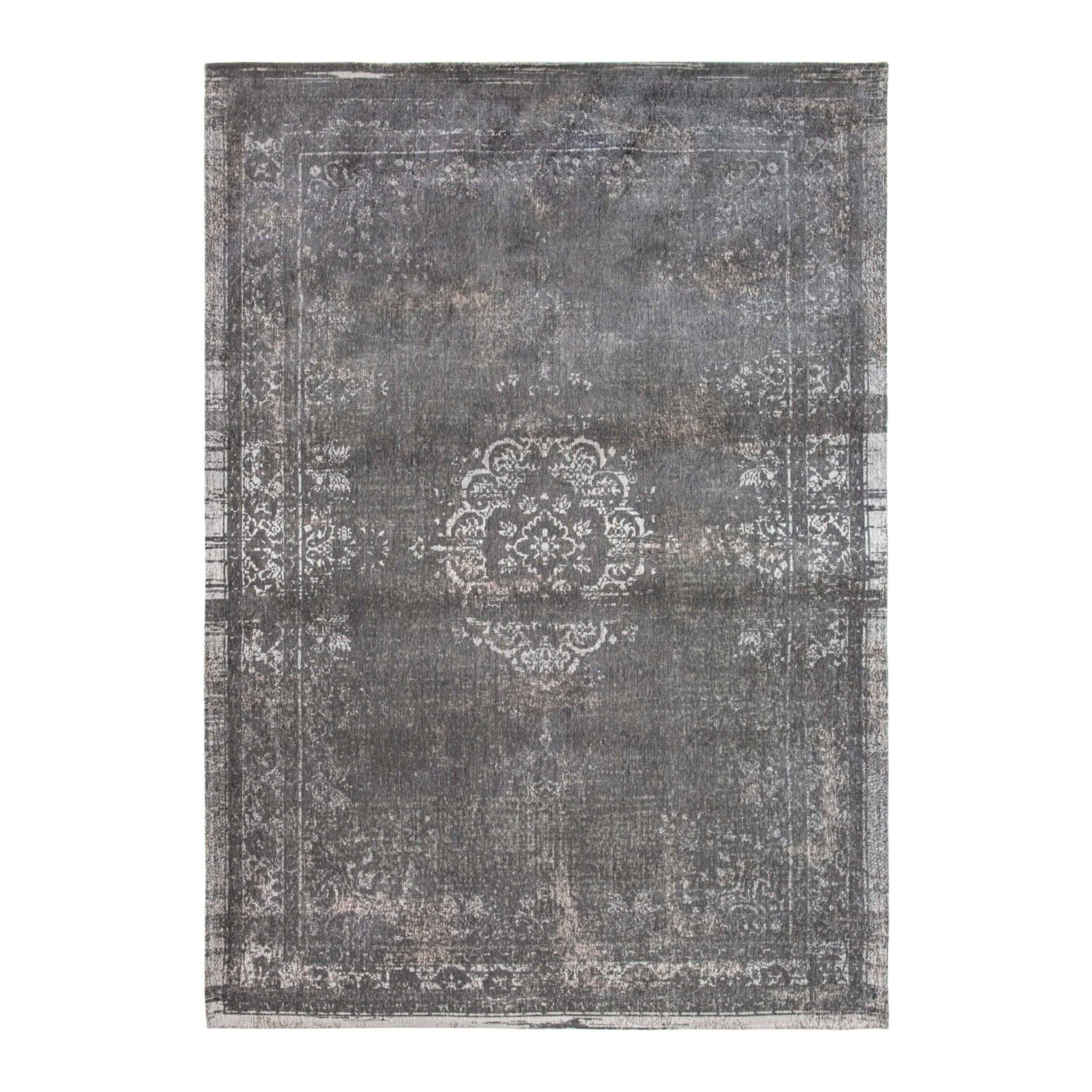 Medallion stone gray rug