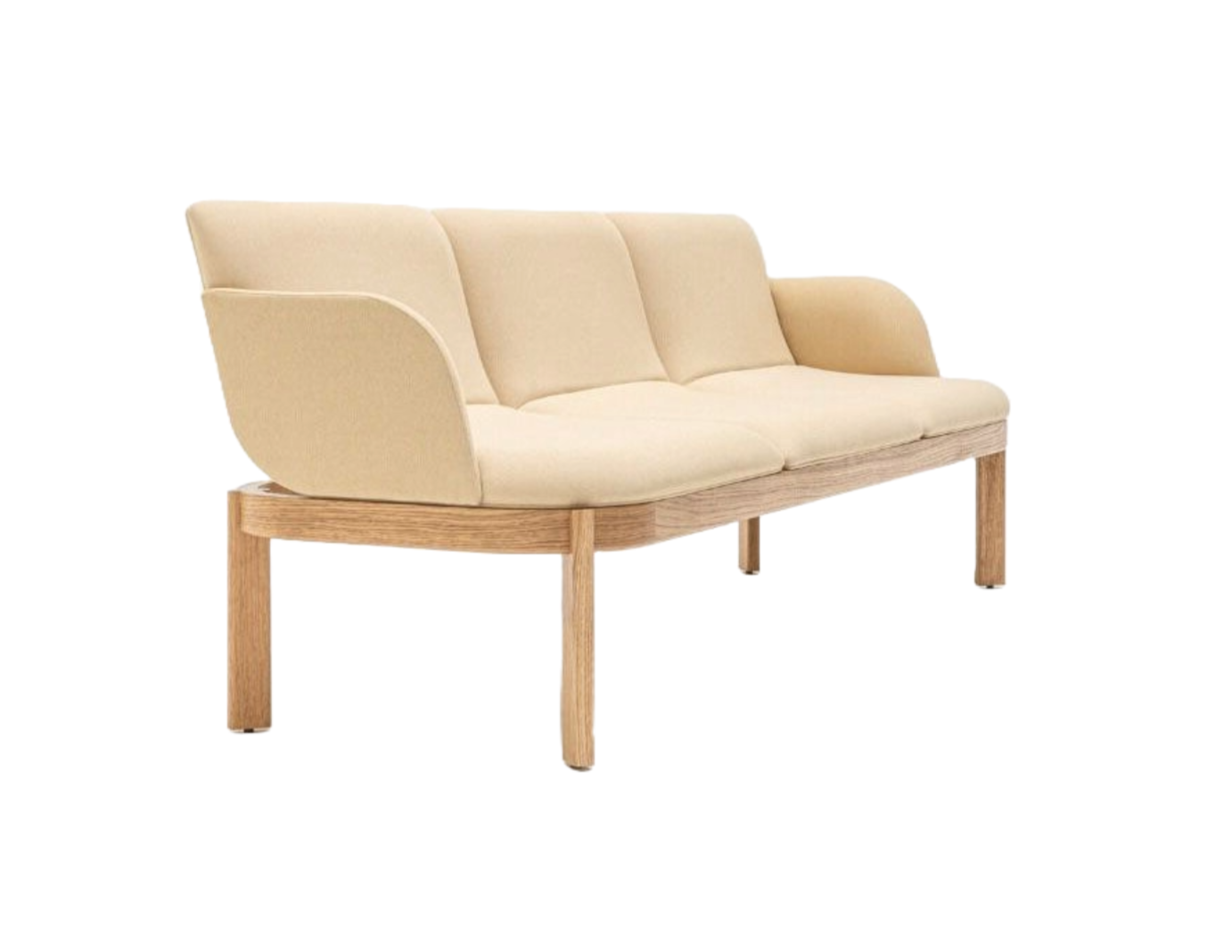 Gepolsterte Sofa Rampe Holzbasis