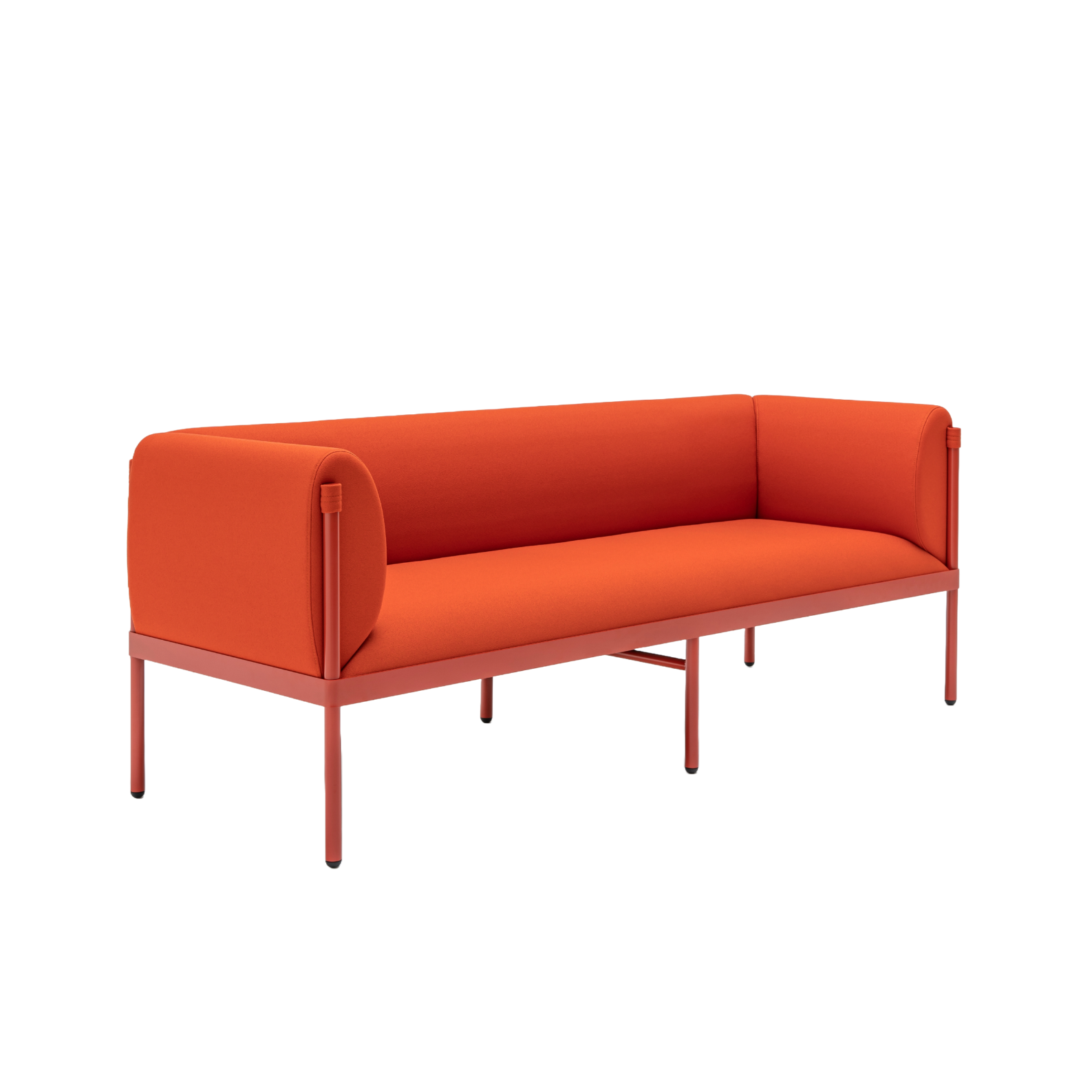 3-seater Sofa low upholstered stilt