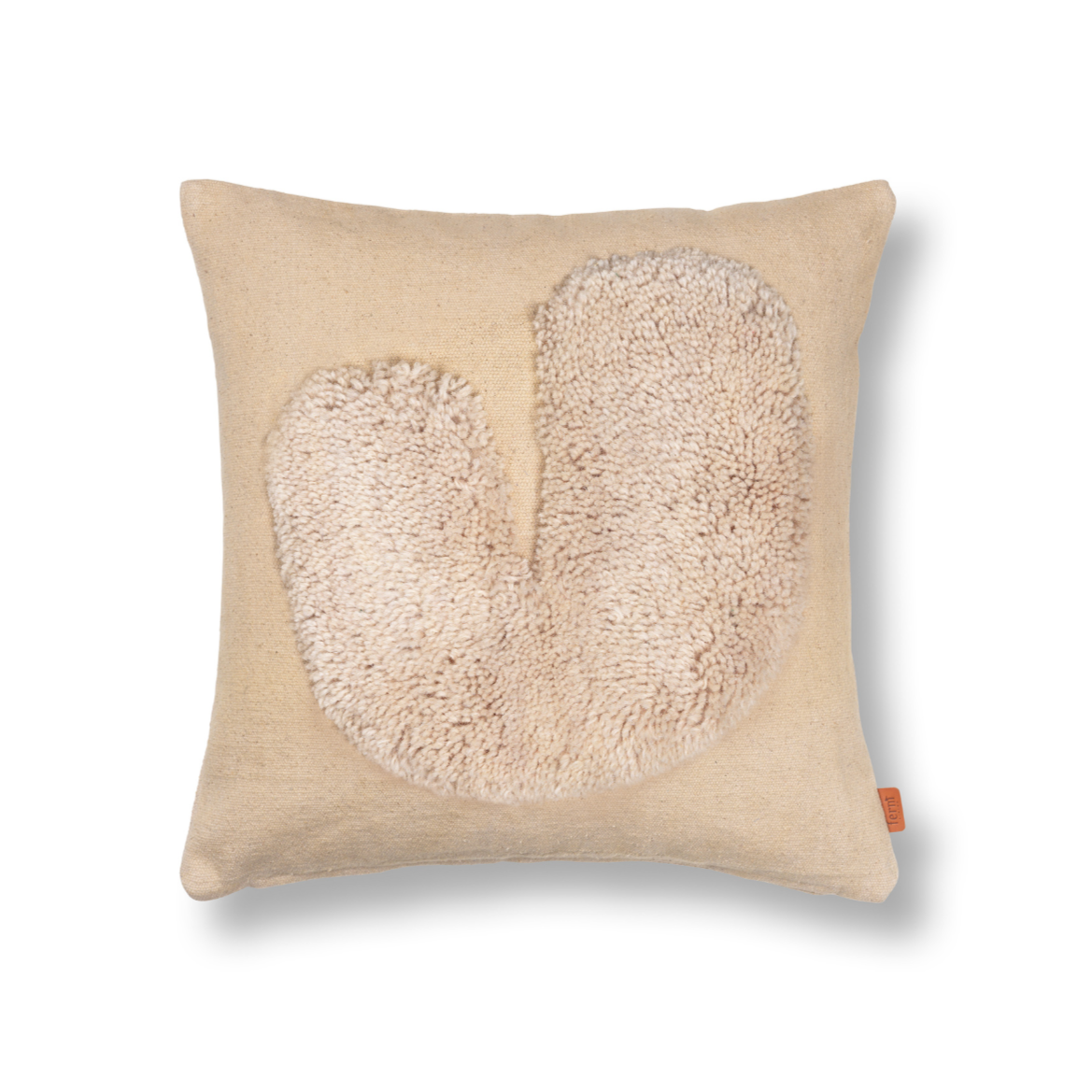 Lay cushion beige pillow