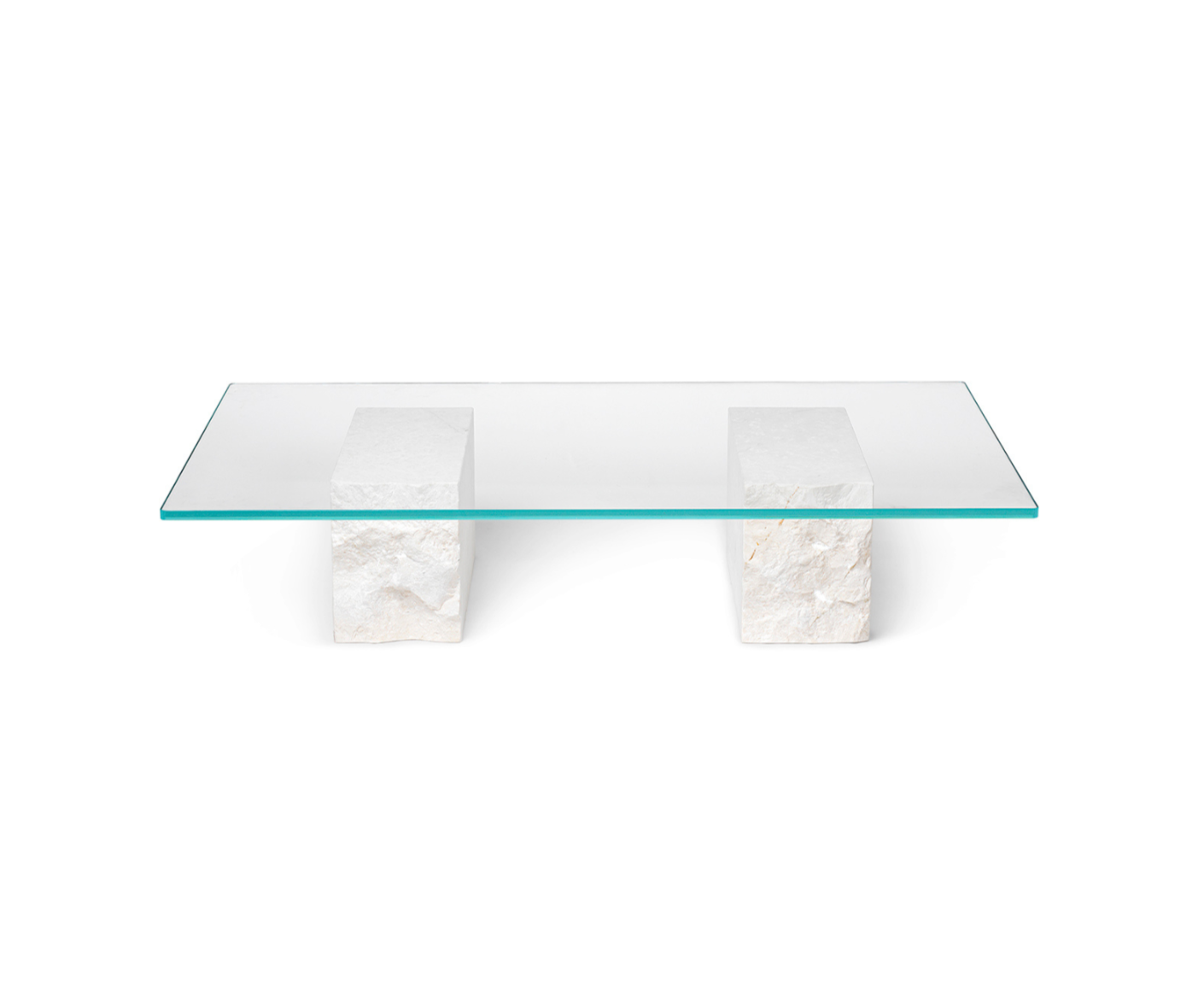 Mineral coffee table white marble