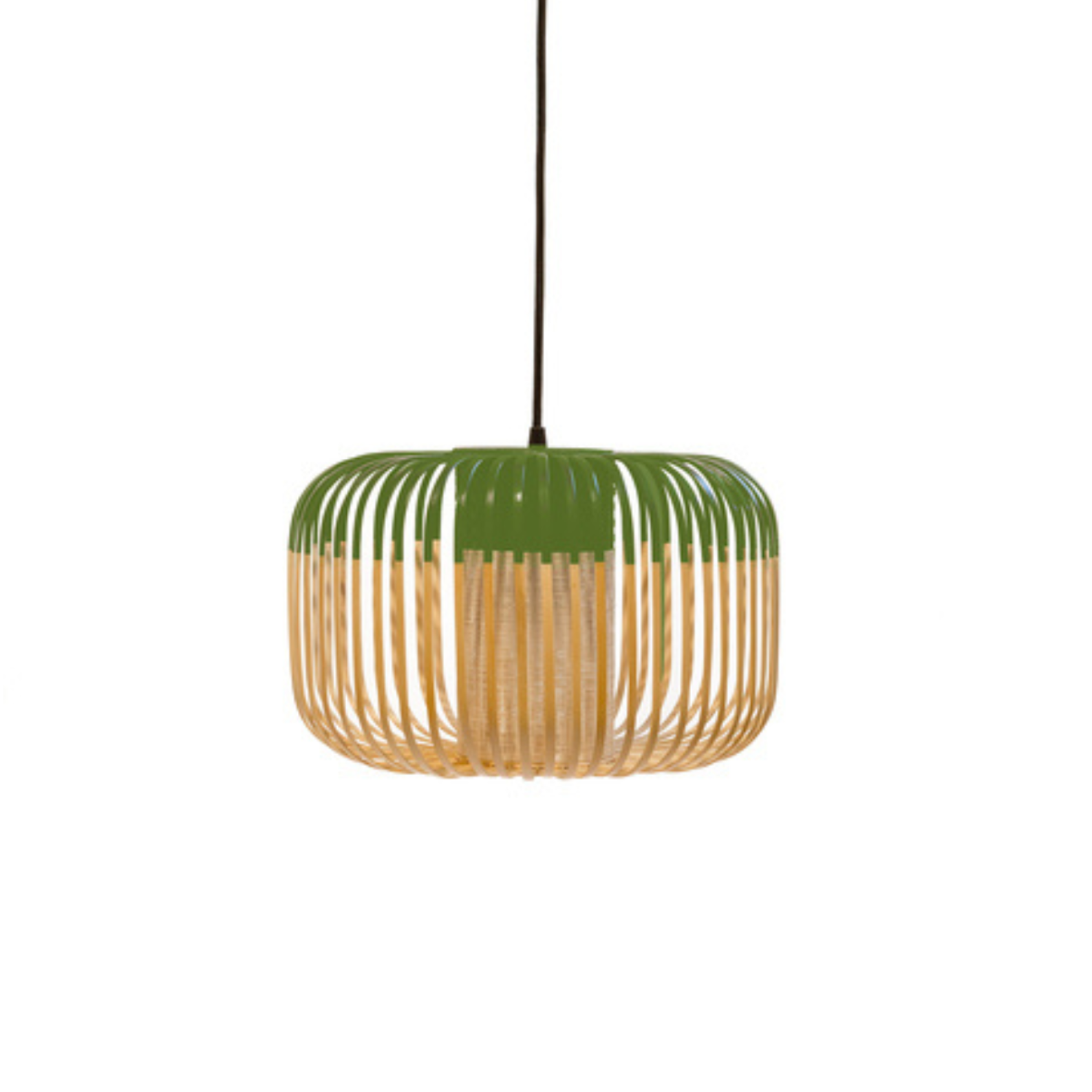 Bamboo Green hanging lamp