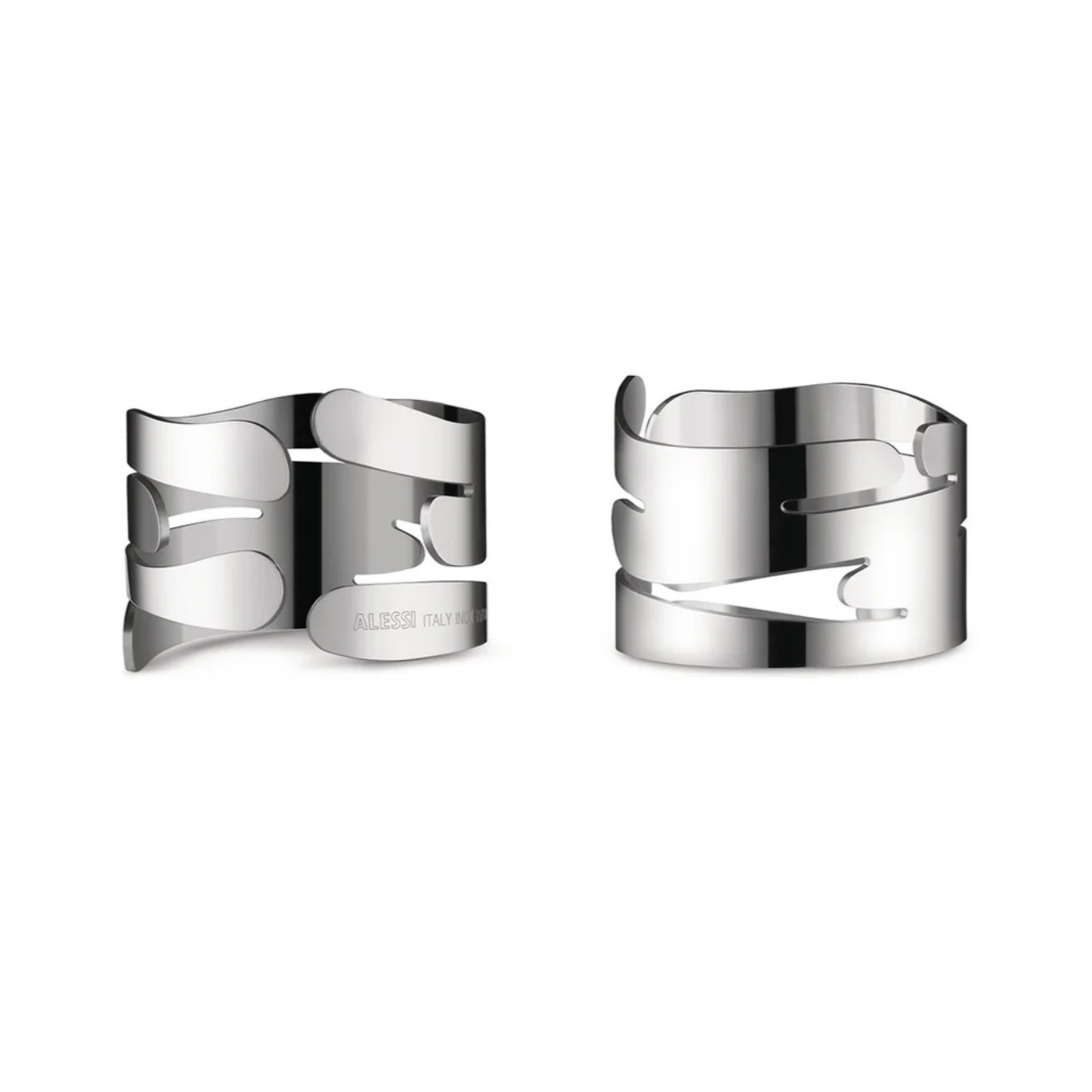 Ring -Set für Servietten Silver Barkring