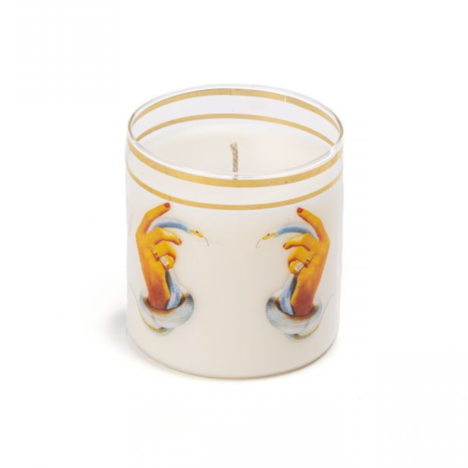 Candle hands with snakes vegetable wax