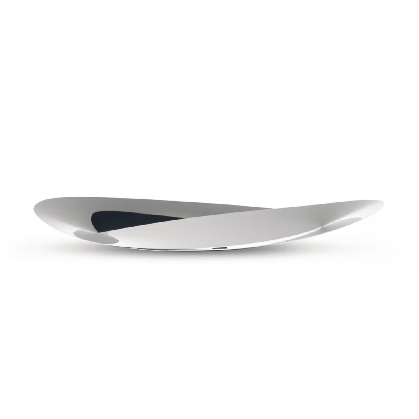 Octave bread basket polished steel