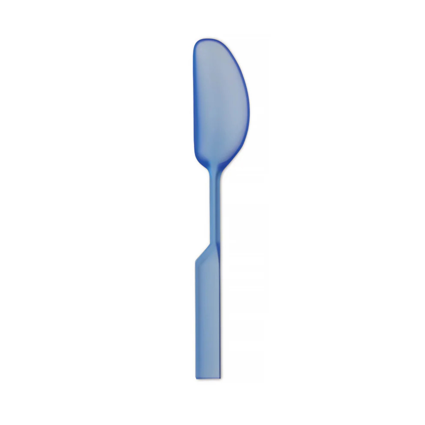 Sleek blue spoon