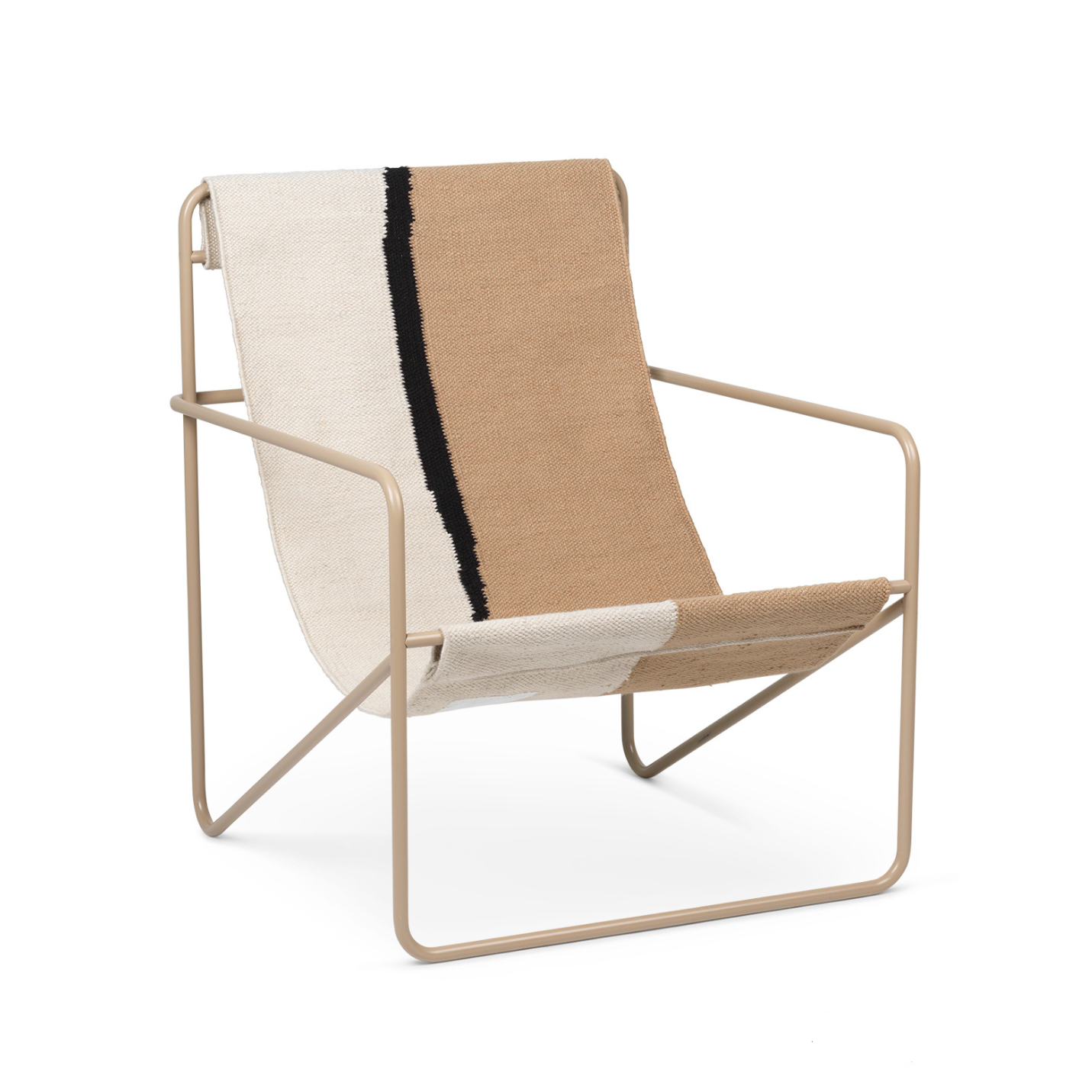 Desert cream-beige garden chair with a beige base