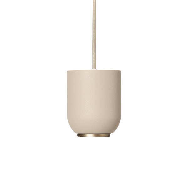 Bell beige hanging lamp