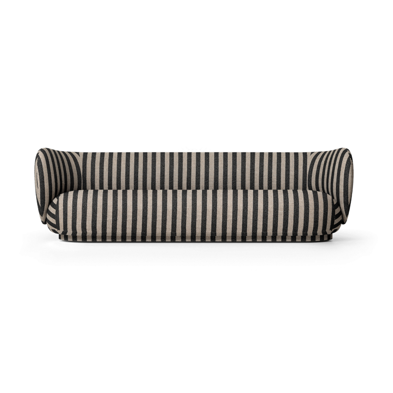 Rico Louisiana Schwarz -Weiß -Sofa Sofa