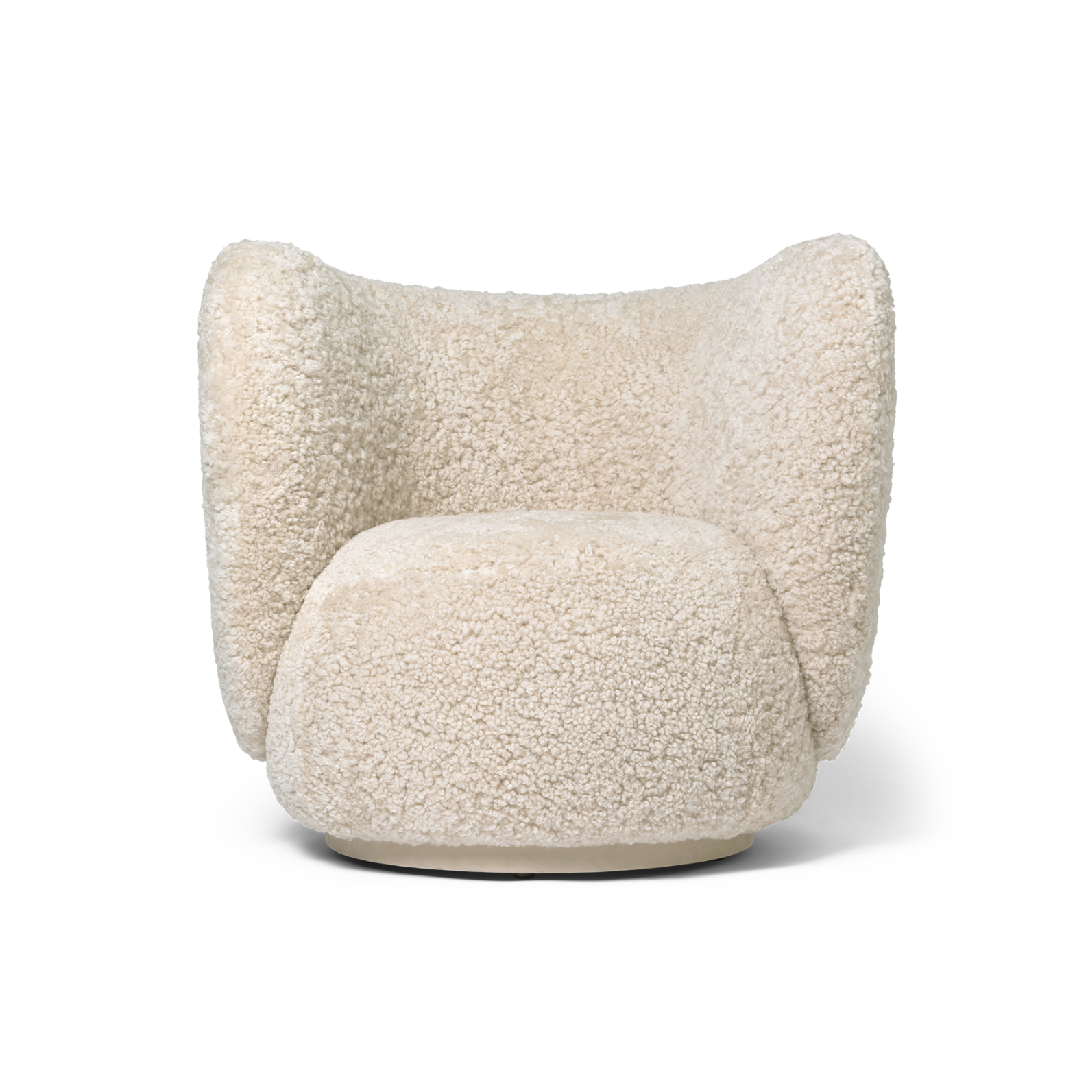 Fotel obrotowy RICO LOUNGE Sheepskin kremowy